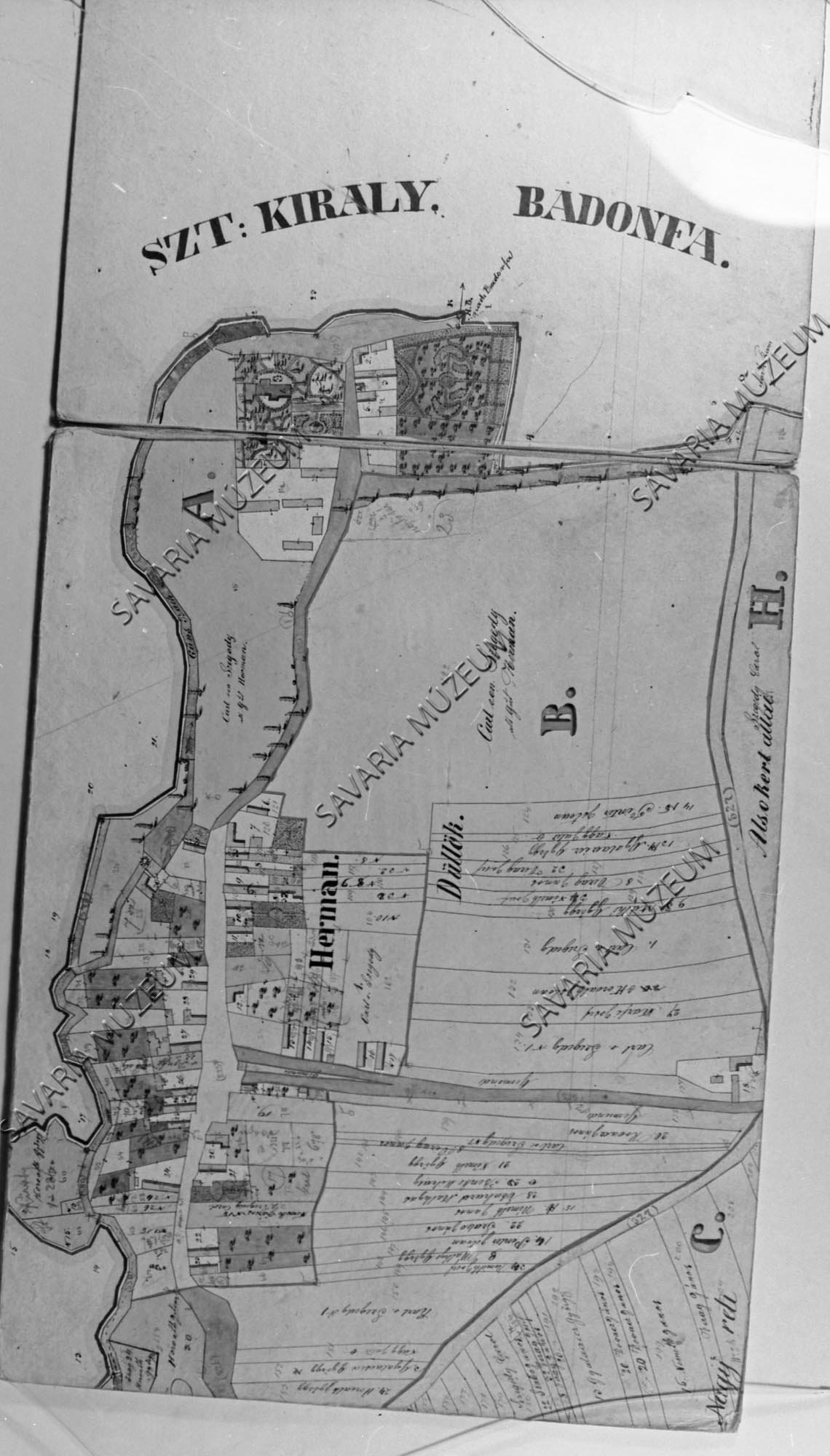 Hermán kataszteri térképe (Savaria Megyei Hatókörű Városi Múzeum, Szombathely CC BY-NC-SA)