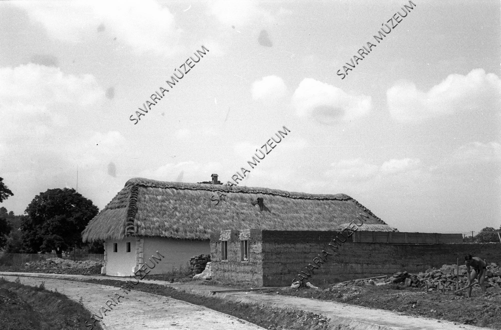 A pornóapáti ház és a sótonyi ház tömésfala (Savaria Megyei Hatókörű Városi Múzeum, Szombathely CC BY-NC-SA)
