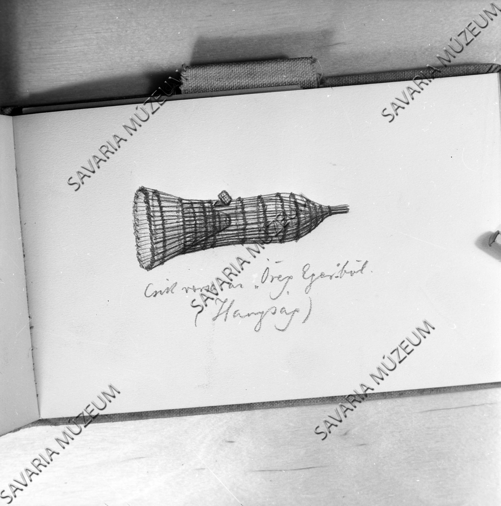 Vesszővarsa rajza (Savaria Megyei Hatókörű Városi Múzeum, Szombathely CC BY-NC-SA)