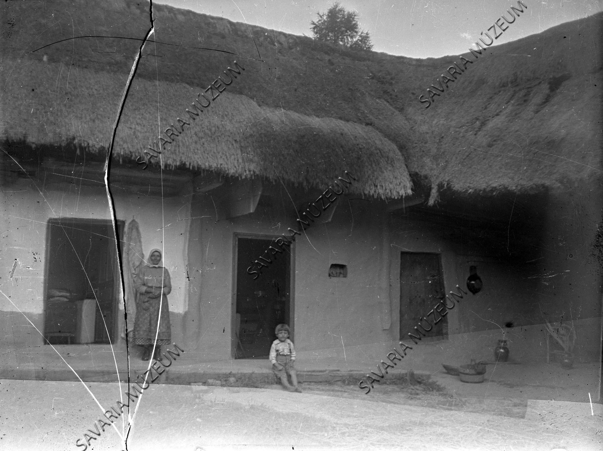 Treiber Nanica háza az udvar felöl (Savaria Megyei Hatókörű Városi Múzeum, Szombathely CC BY-NC-SA)