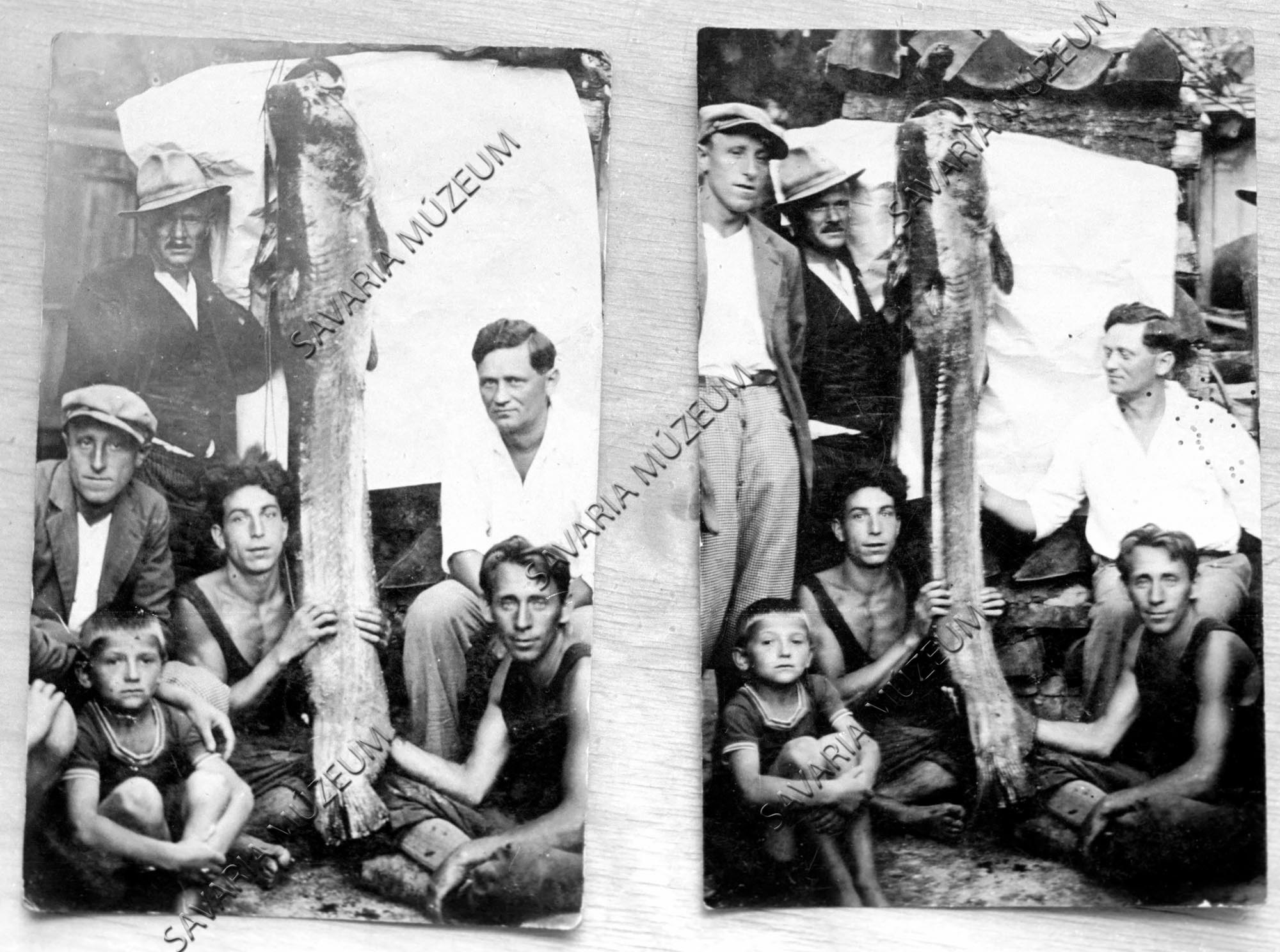 Halászok harcsával (Savaria Megyei Hatókörű Városi Múzeum, Szombathely CC BY-NC-SA)