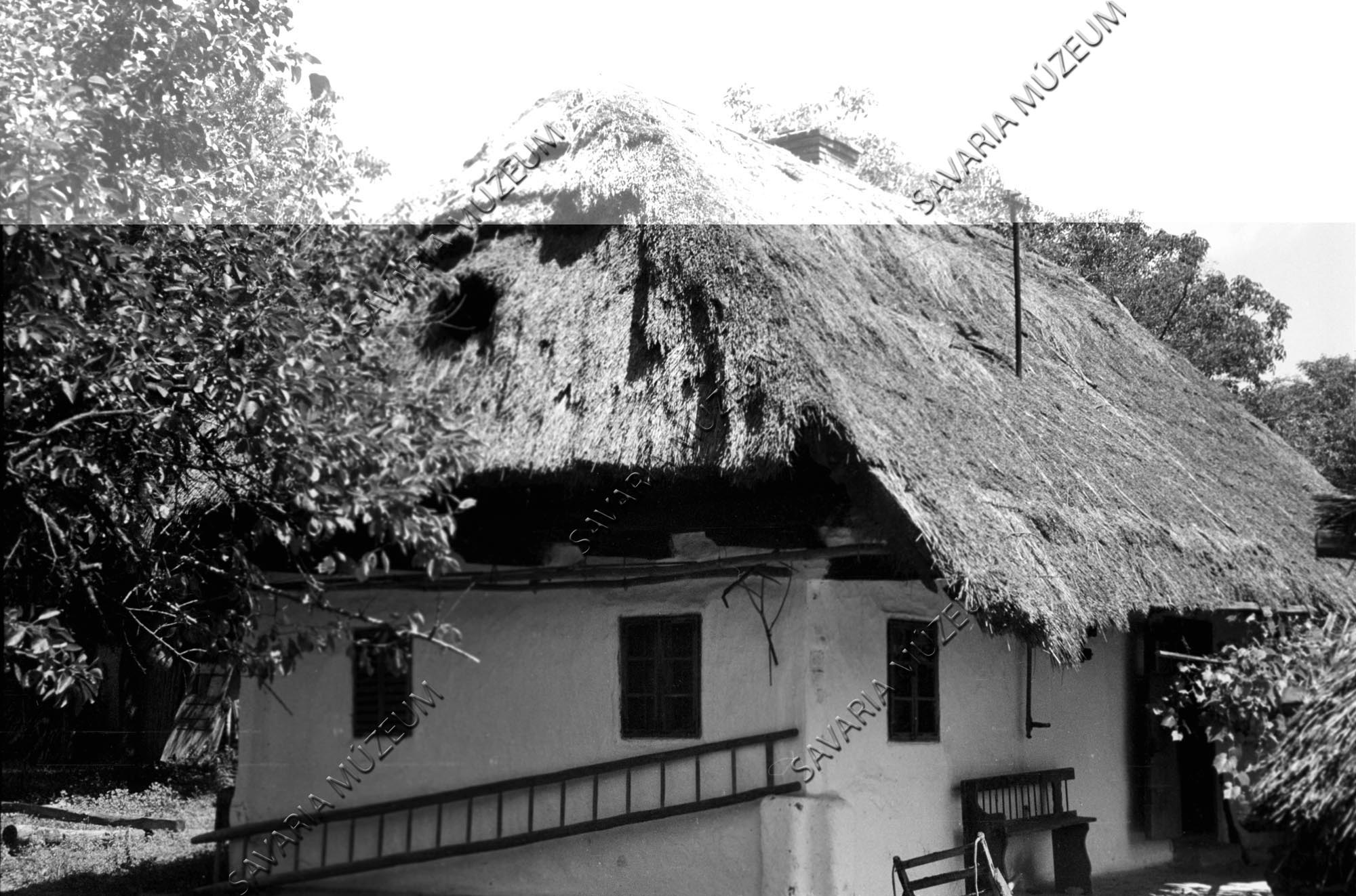 Ház, létra, pad (Savaria Megyei Hatókörű Városi Múzeum, Szombathely CC BY-NC-SA)
