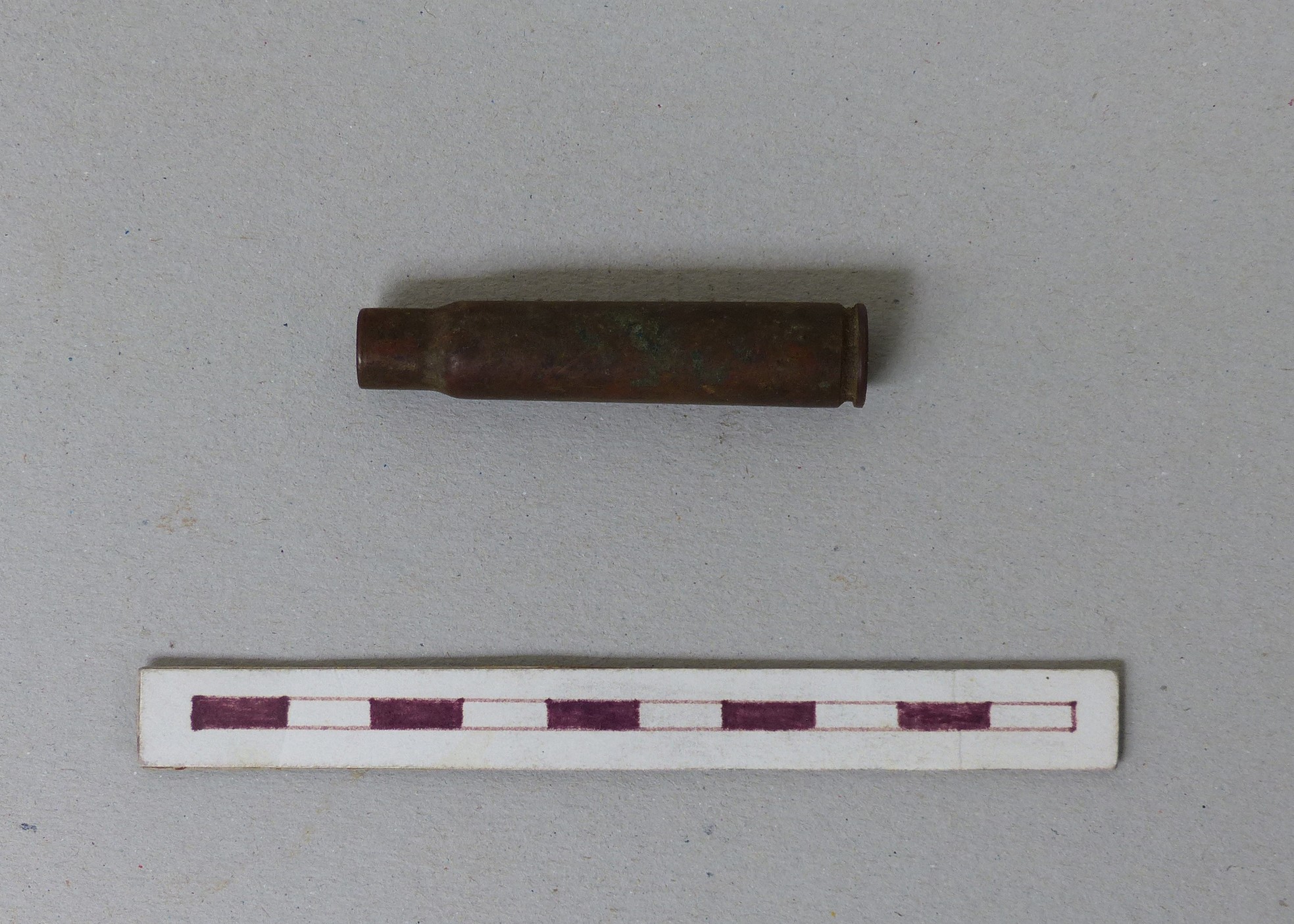 Géppuska lőszerhüvely (Tapolcai Városi Múzeum CC BY-NC-SA)