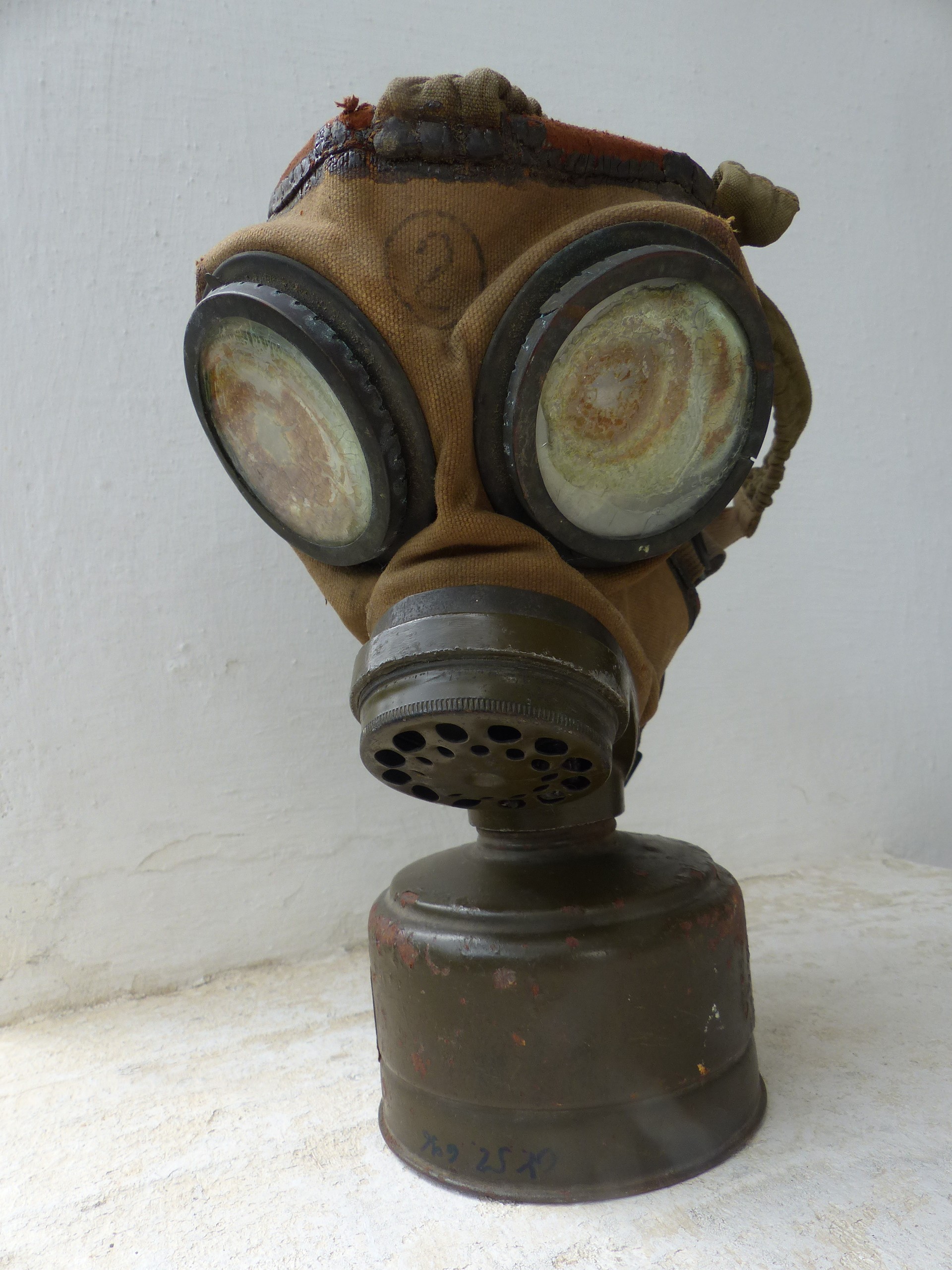 Katonai gázálarc (Tapolcai Városi Múzeum CC BY-NC-SA)