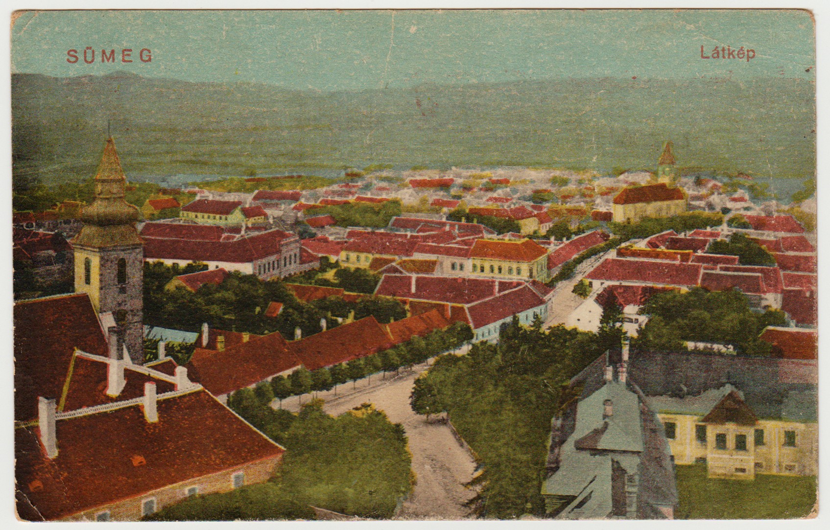Sümegi képeslap (Tapolcai Városi Múzeum CC BY-NC-SA)