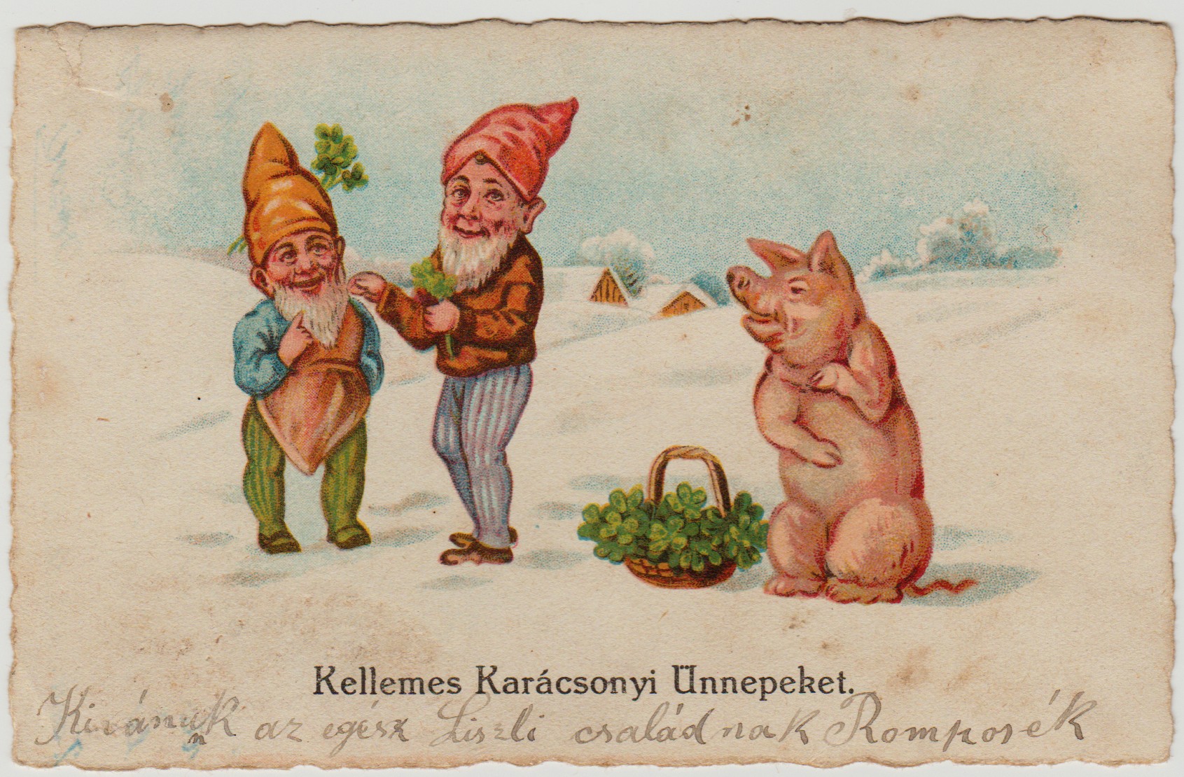 Karácsonyi képeslap (Tapolcai Városi Múzeum CC BY-NC-SA)