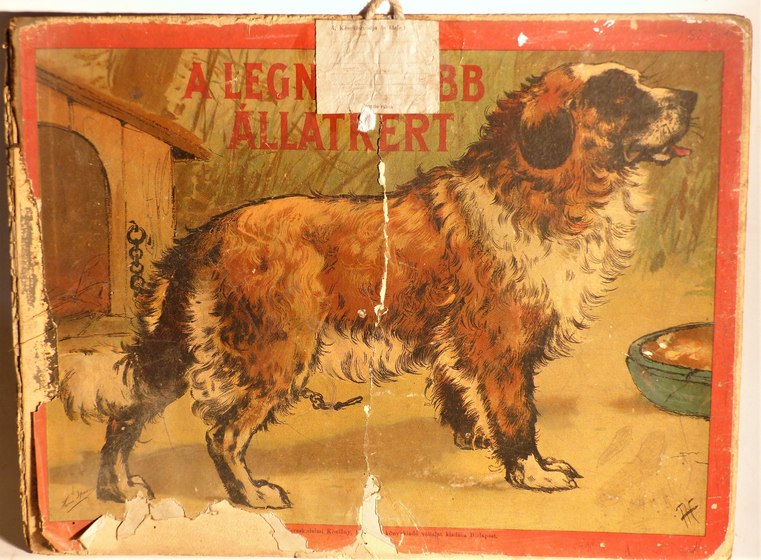 Szemléltető falikép. Kutya és ló. (Tapolcai Városi Múzeum CC BY-NC-SA)