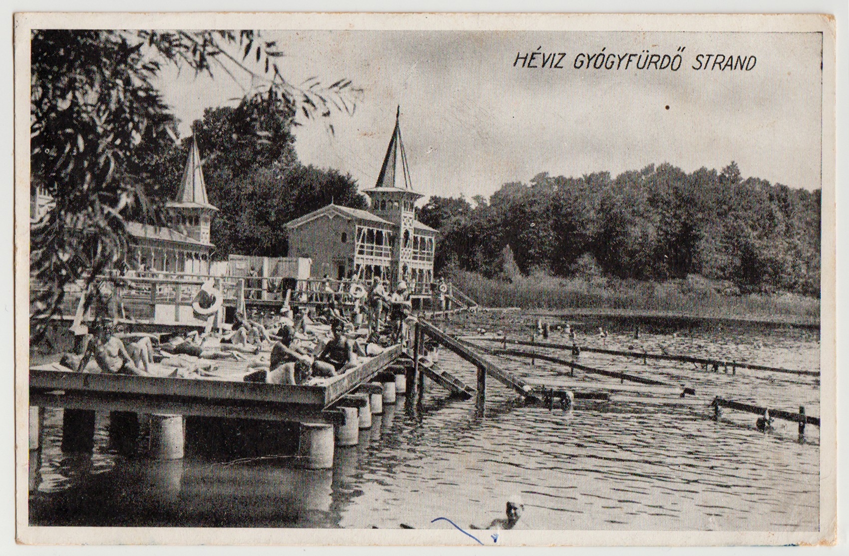 Hévízi képeslap (Tapolcai Városi Múzeum CC BY-NC-SA)