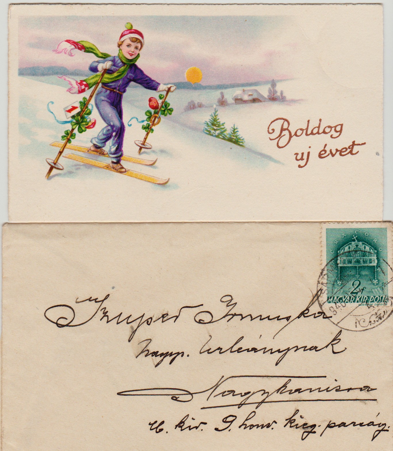 Üdvözlő képeslap (Tapolcai Városi Múzeum CC BY-NC-SA)