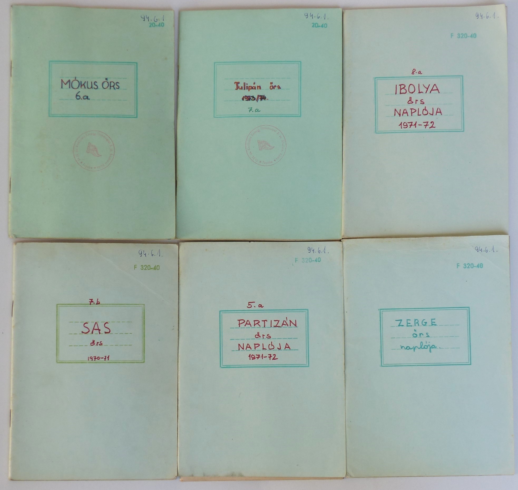 Úttörő örsi naplók (Tapolcai Városi Múzeum CC BY-NC-SA)