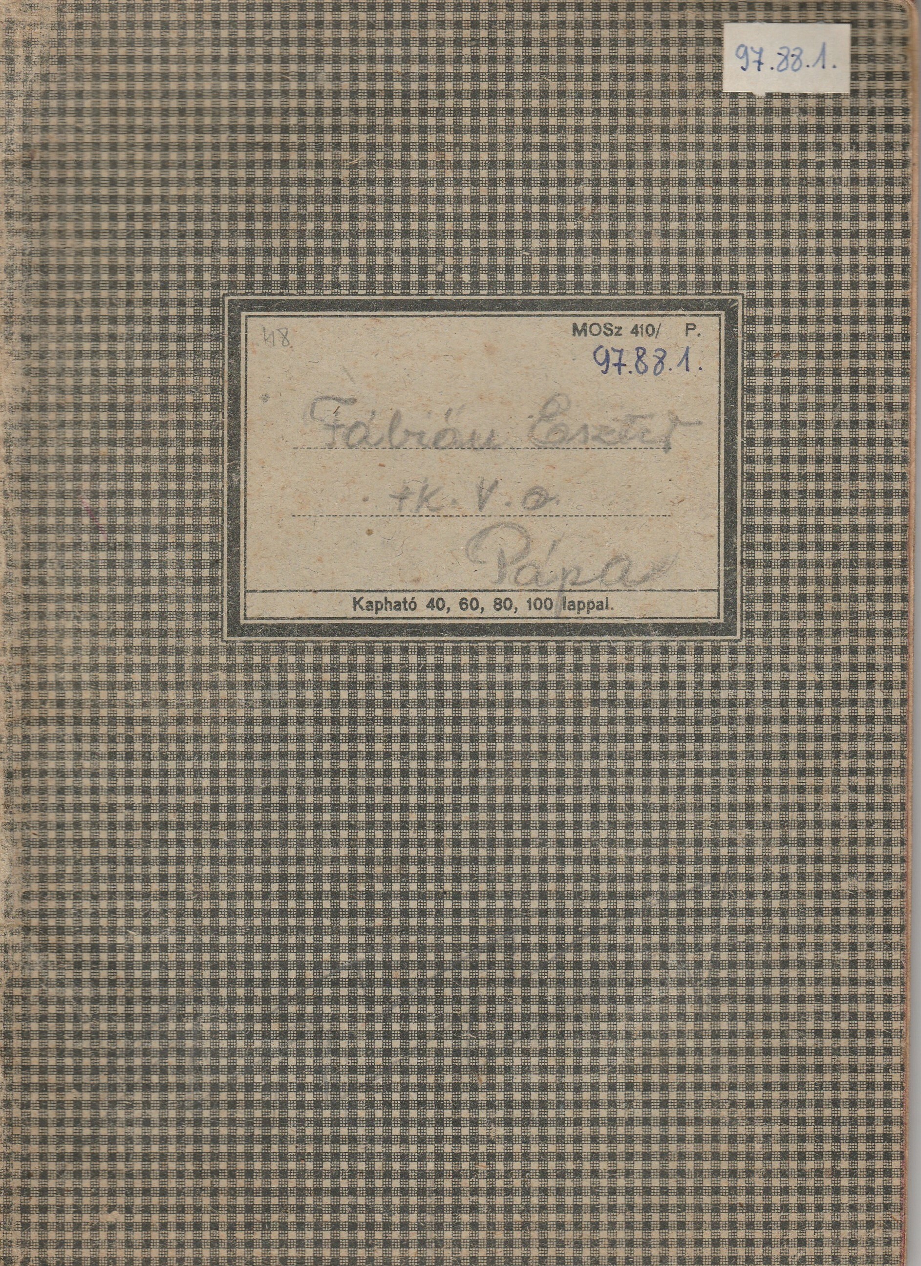 Mennyiségtan füzet 1948-49-ből (Tapolcai Városi Múzeum CC BY-NC-SA)