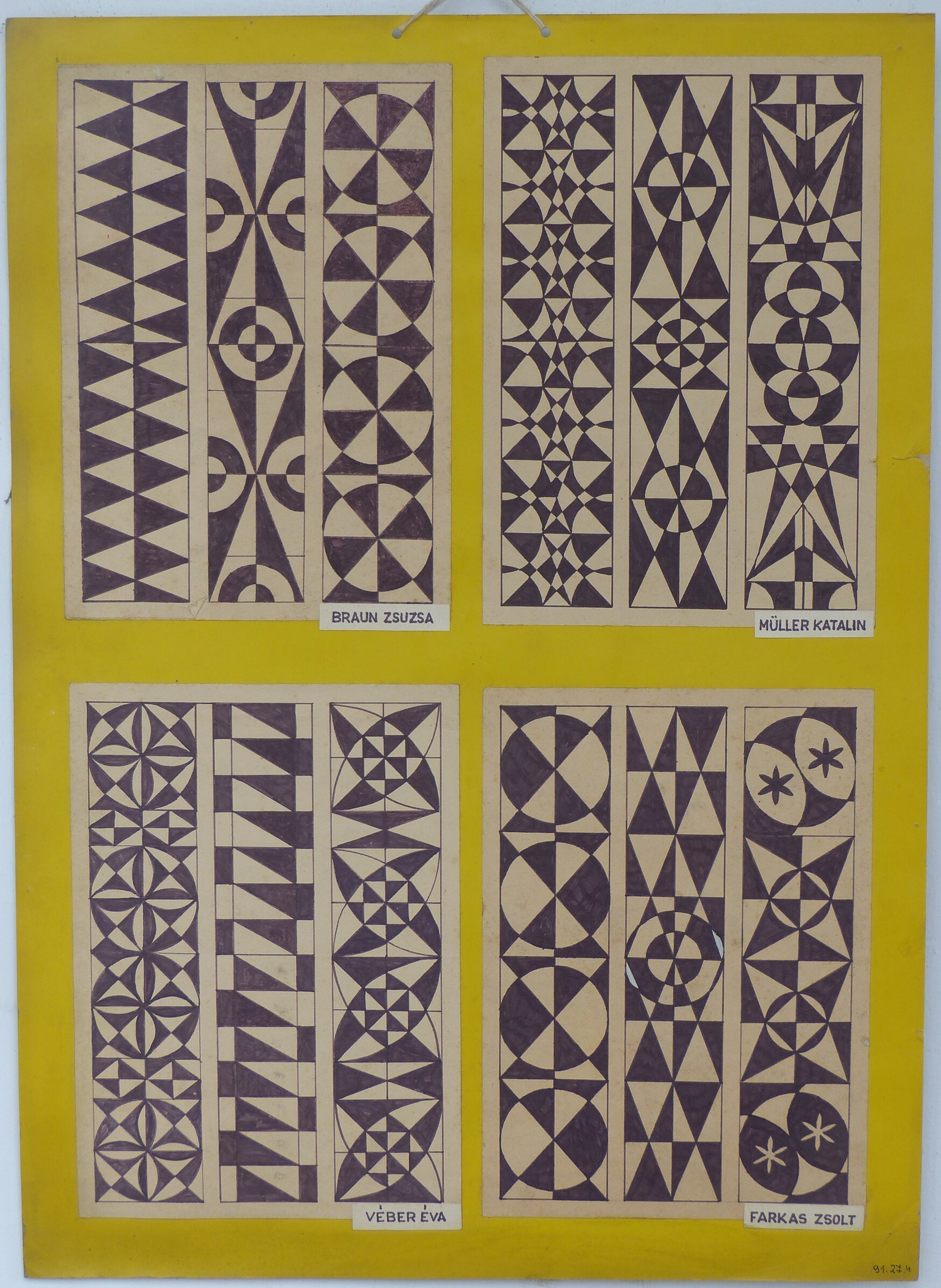 Geometrikus gyermekrajzok (Tapolcai Városi Múzeum CC BY-NC-SA)