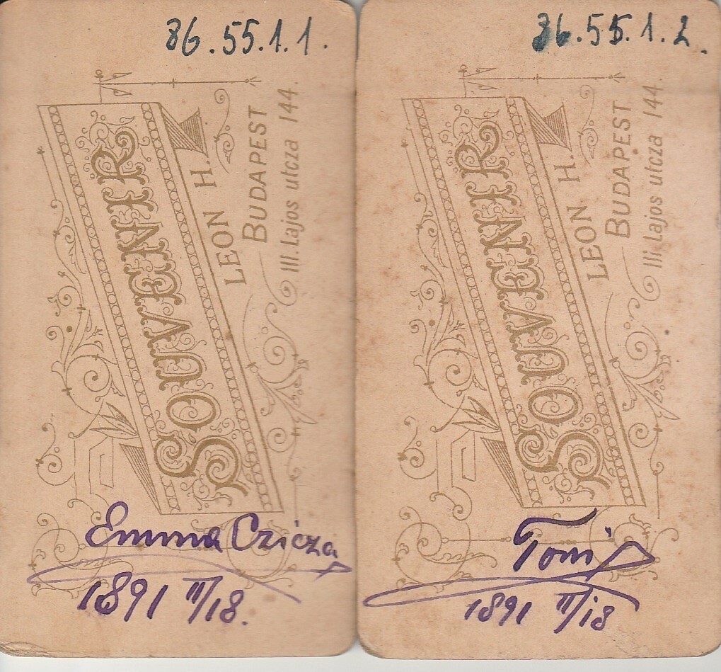 Három darab vizitkártya (Tapolcai Városi Múzeum CC BY-NC-SA)