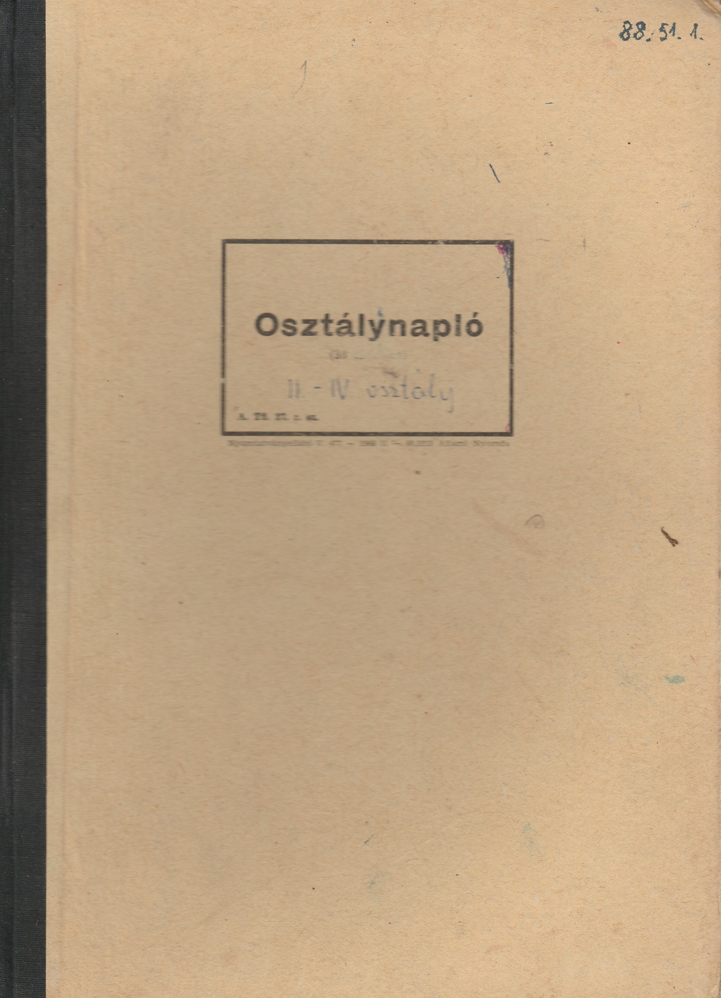 Általános iskolai napló Badacsonyörsről 1960-1961 (Tapolcai Városi Múzeum CC BY-NC-SA)