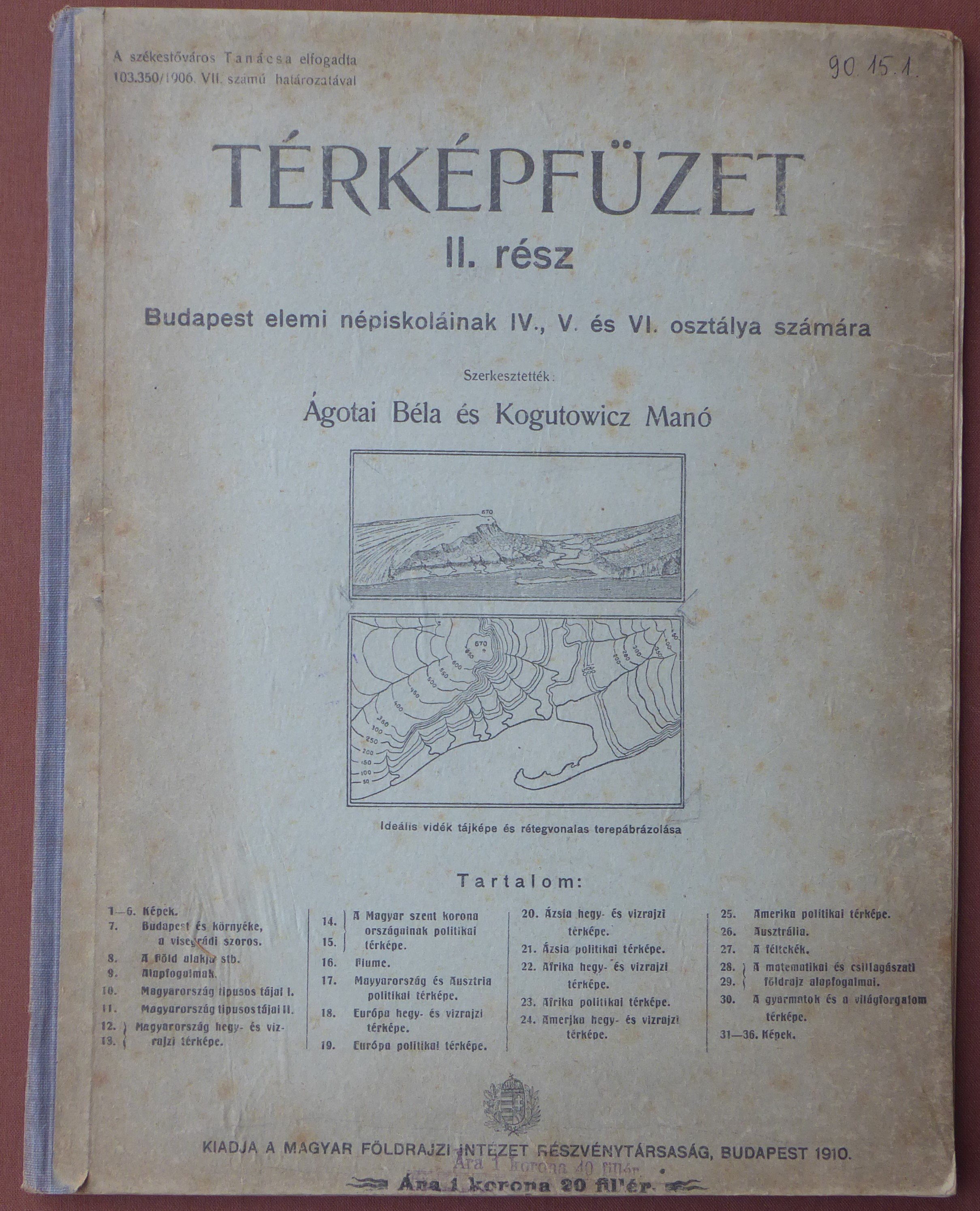 Elemi népiskolai atlasz (Tapolcai Városi Múzeum CC BY-NC-SA)