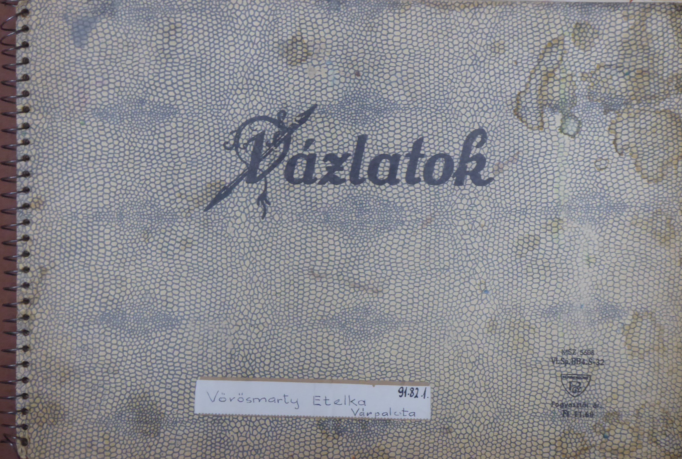 Osztályfőnöki munkaterv, vagy napló (Tapolcai Városi Múzeum CC BY-NC-SA)