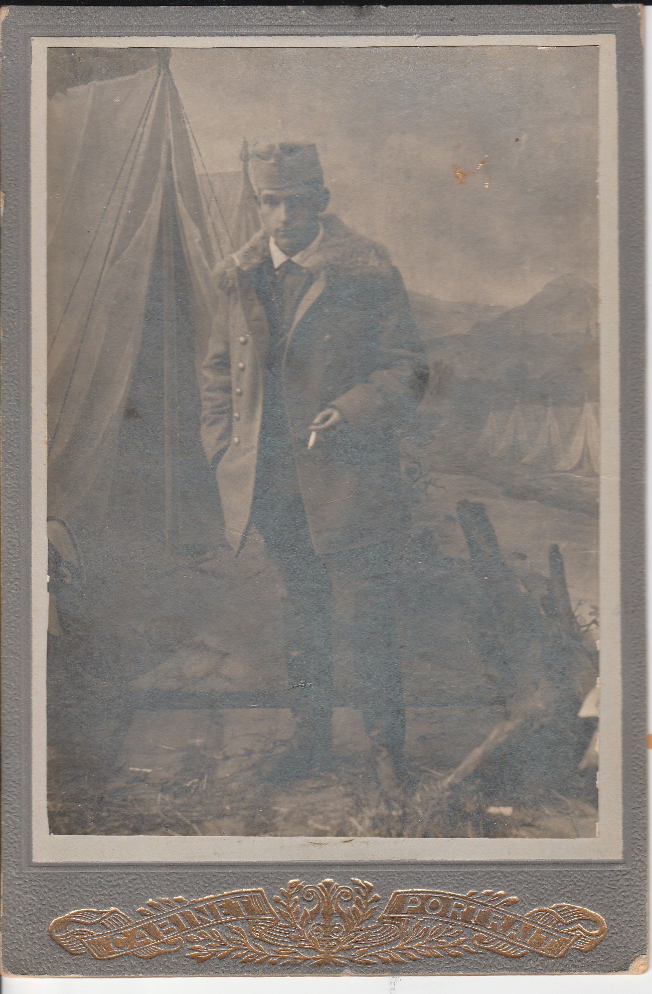Dr. Zábrák Jenő hadnagy fényképe 1916 (Tapolcai Városi Múzeum CC BY-NC-SA)