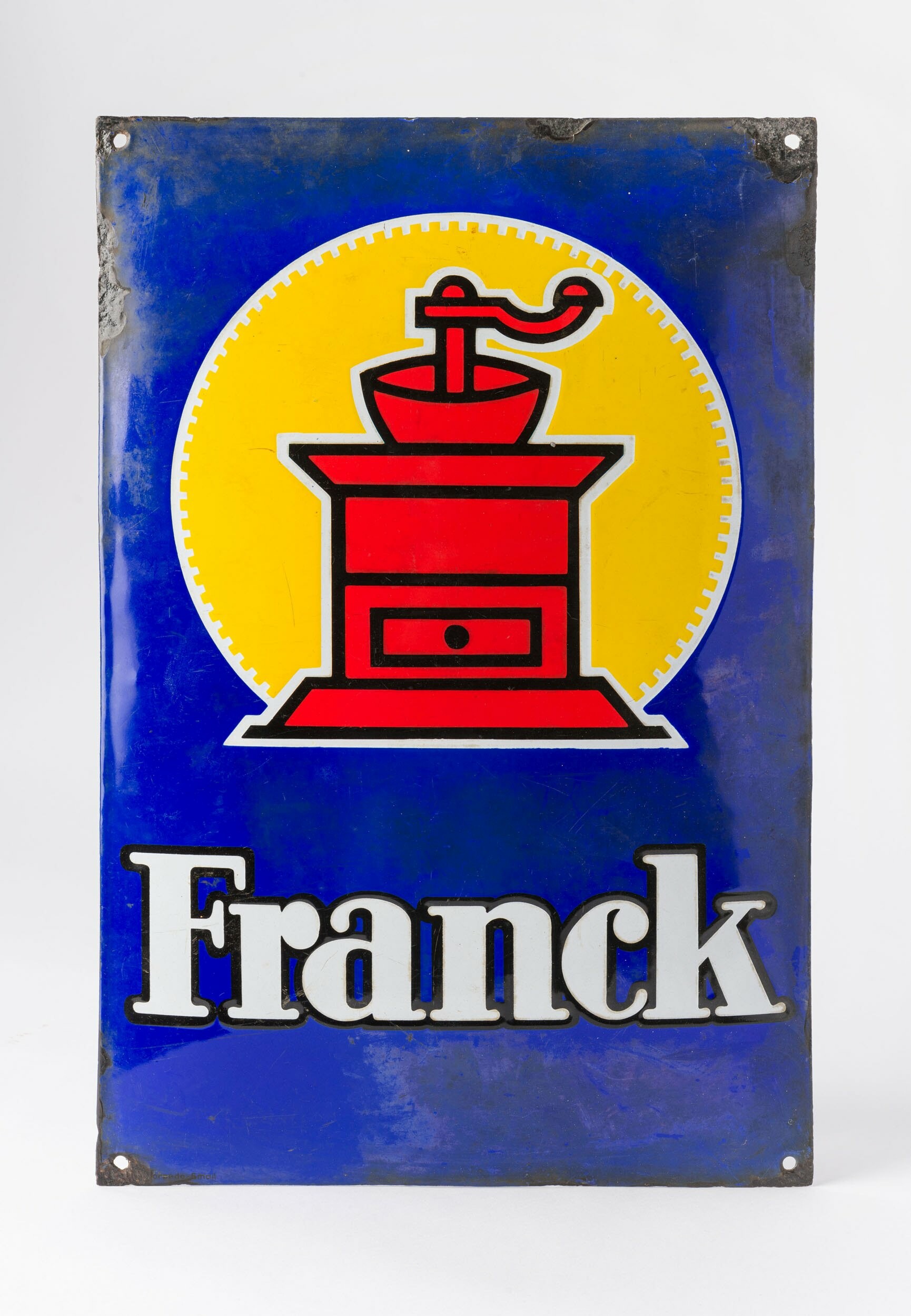FRANC-kávé zománctábla (Laczkó Dezső Múzeum CC BY-NC-SA)