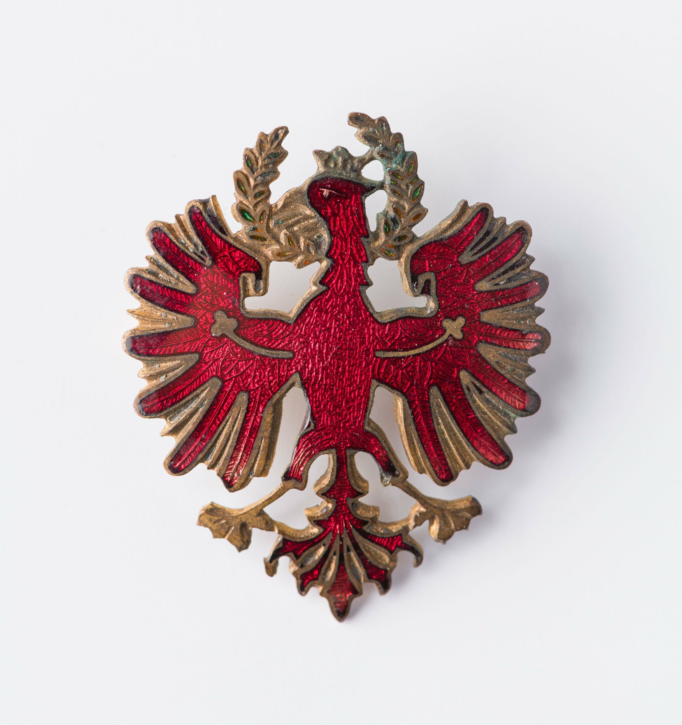 Tirol címere jelvény, 1914-1918 (Laczkó Dezső Múzeum CC BY-NC-SA)