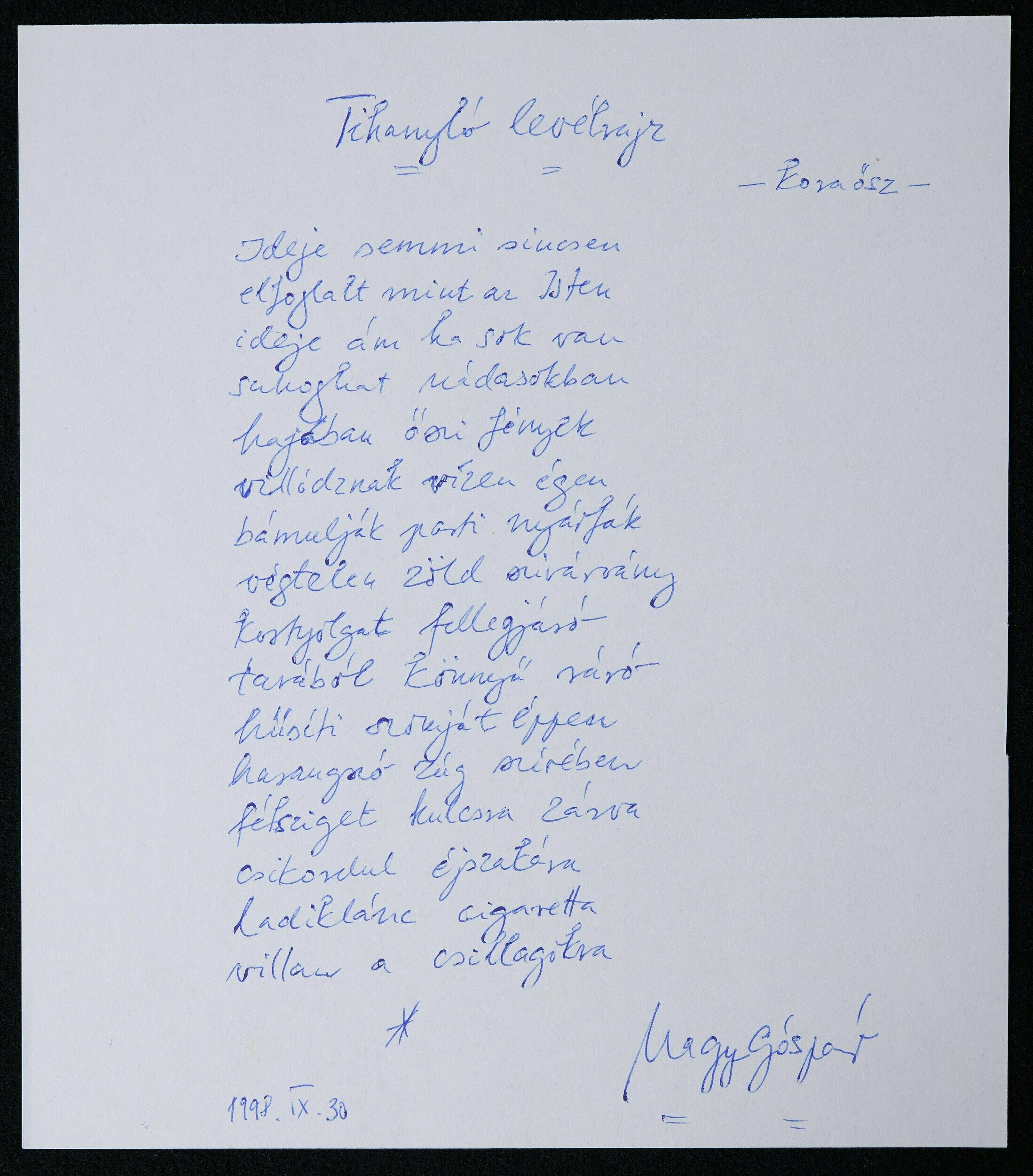 "Tihanyló levélrajz" - kora ősz (Laczkó Dezső Múzeum CC BY-NC-SA)