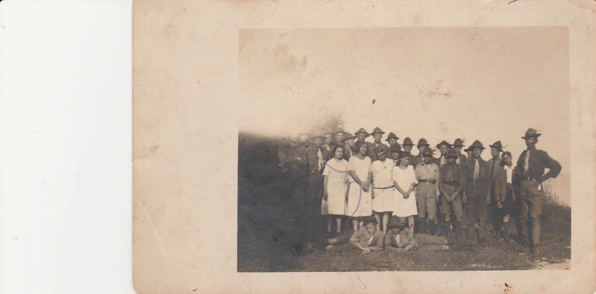 Tapolcai cserkészek fotója az 1920-as évekből (Tapolcai Városi Múzeum CC BY-NC-SA)
