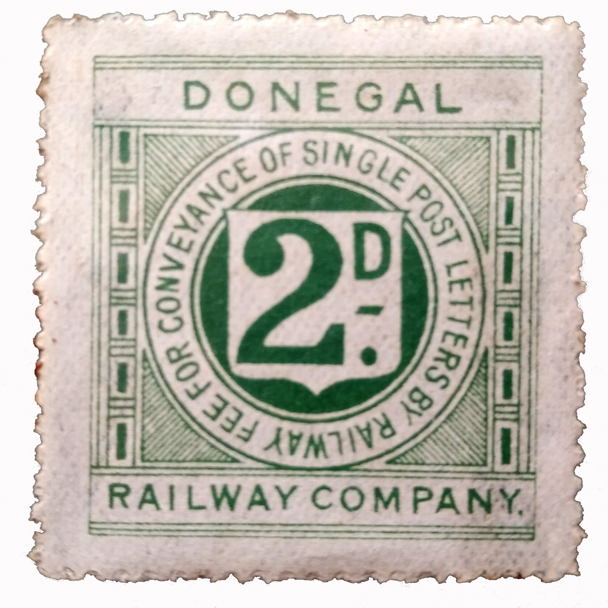 Donegal Railway Company Stamp (Donegal Railway Heritage Center, Heike Thiele CC BY-NC-SA)