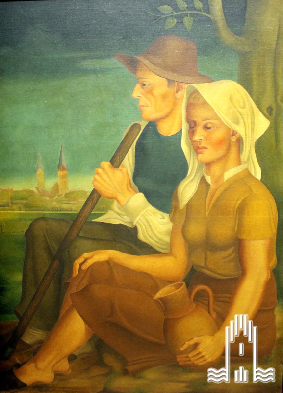 Ehepaar vor Anklam (Museum im Steintor CC BY-SA)