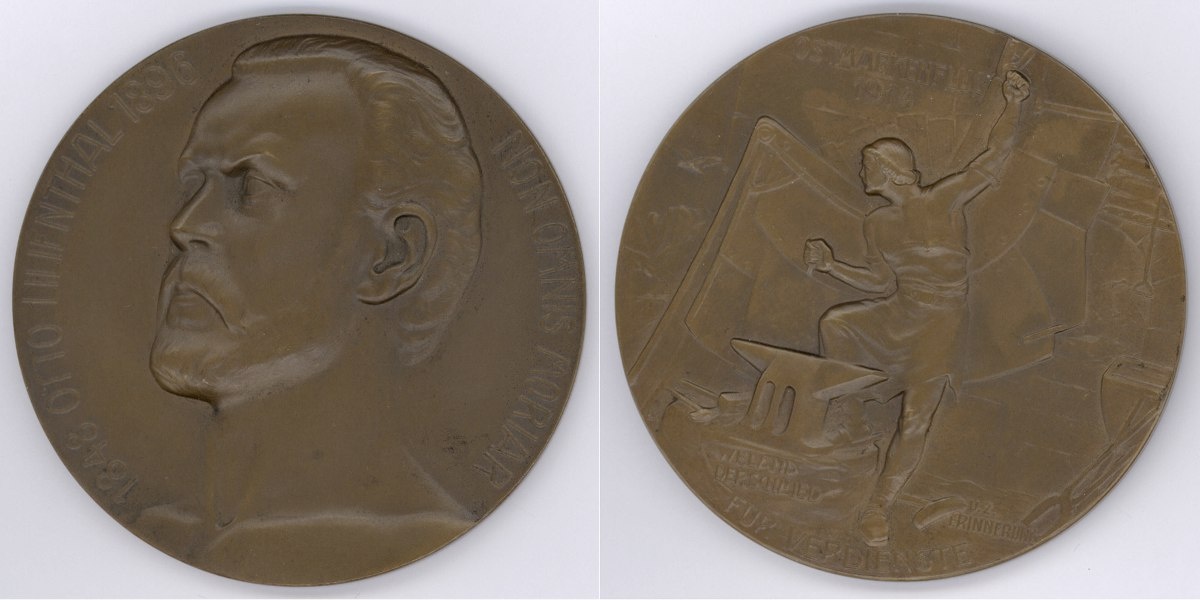 Bronzemedaille (Otto-Lilienthal-Museum CC BY-NC-SA)