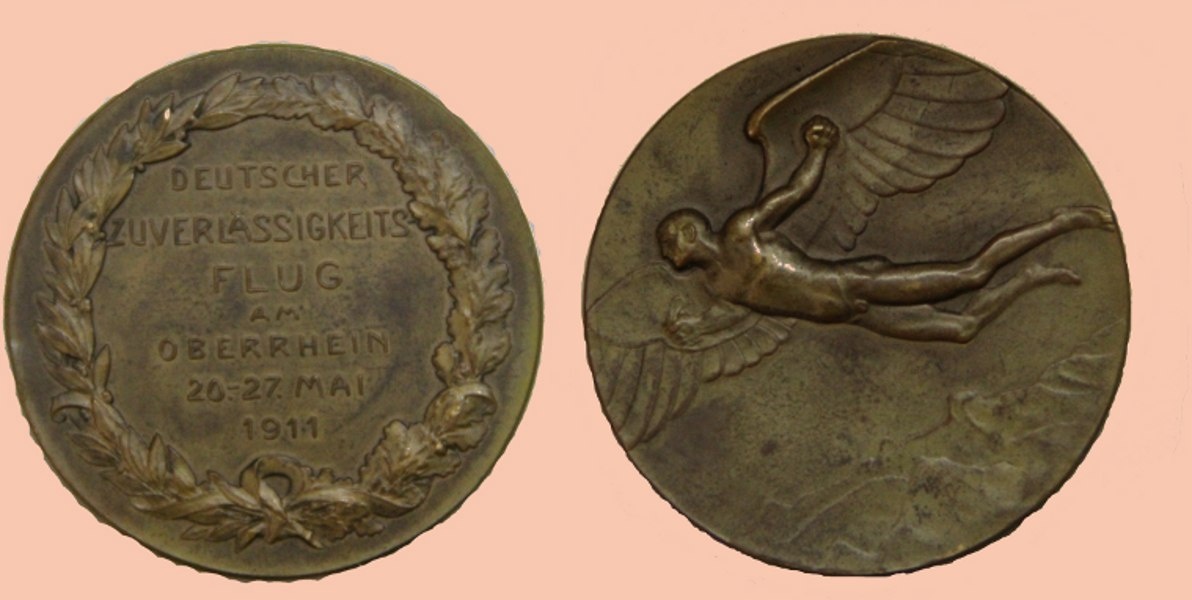Medaille Zuverlässsigkeitsflug (Otto-Lilienthal-Museum CC BY-NC-SA)