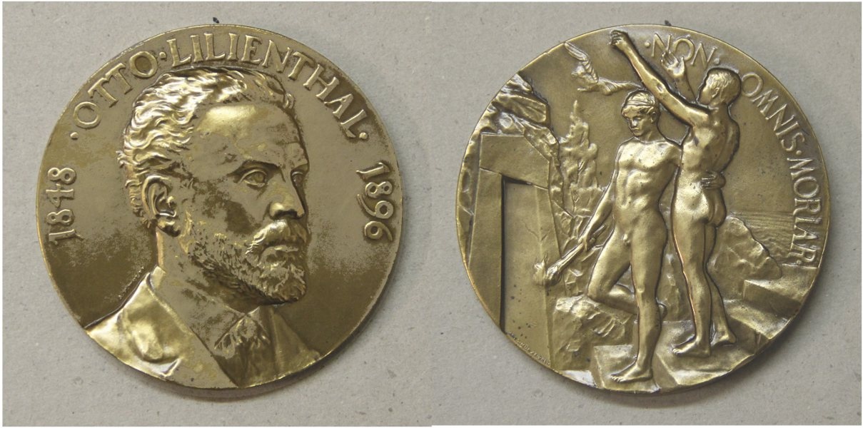 Gedenkmedaille für Otto Lilienthal (Otto-Lilienthal-Museum CC BY-NC-SA)