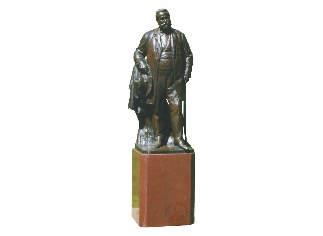 Bronzestatue Fritz Reuter (Fritz-Reuter-Literaturmuseum CC BY-NC-SA)