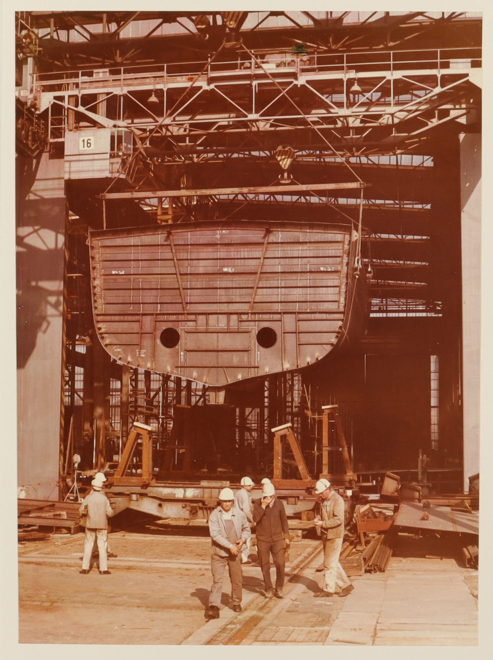 Bau der Motorjacht "Ostseeland" auf der Peene-Werft Greifswald (Schiffbau- und Schiffahrtsmuseum Rostock RR-F)