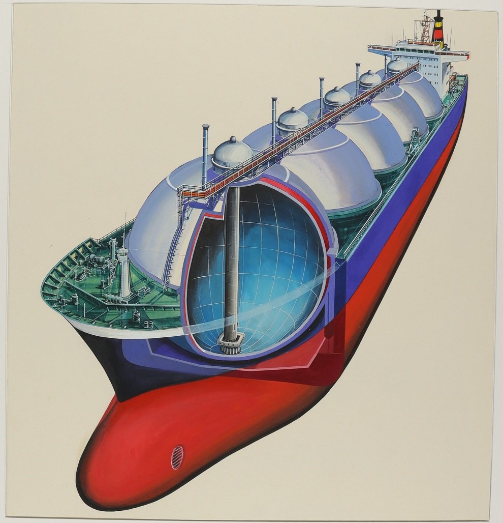 LNG-Tanker (Schiffbau- und Schiffahrtsmuseum Rostock RR-F)