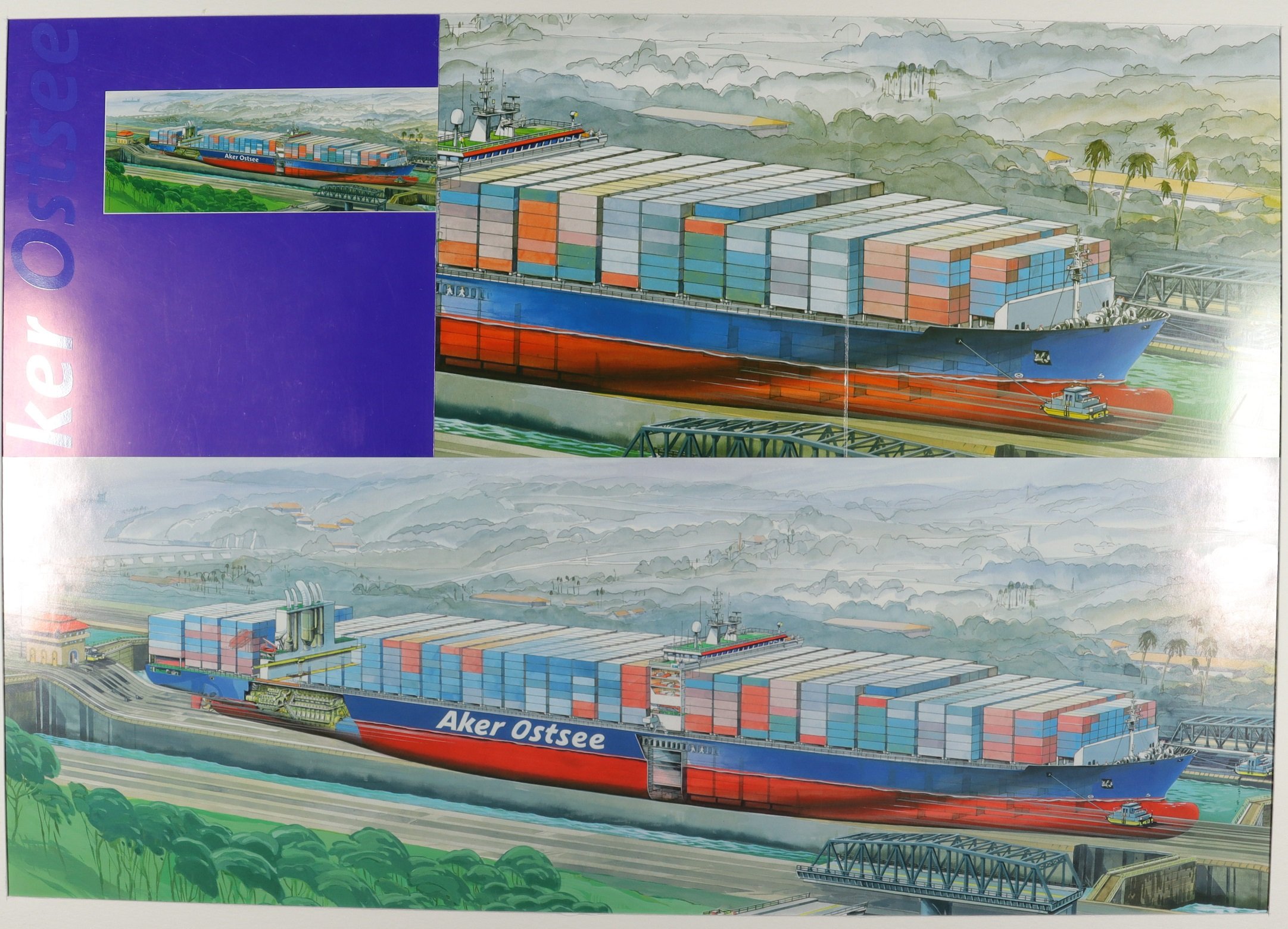 Studie für ein Containerschiff (Schiffbau- und Schiffahrtsmuseum Rostock RR-F)