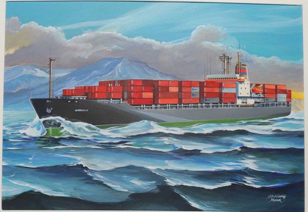 Containerschiff SATURN (Schiffbau- und Schiffahrtsmuseum Rostock RR-F)