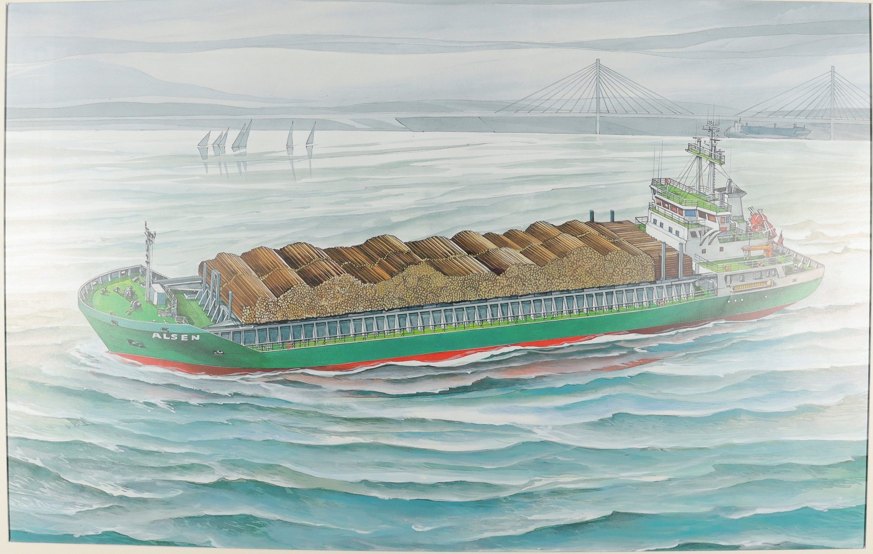 Containerschifff ALSEN (Schiffbau- und Schiffahrtsmuseum Rostock RR-F)