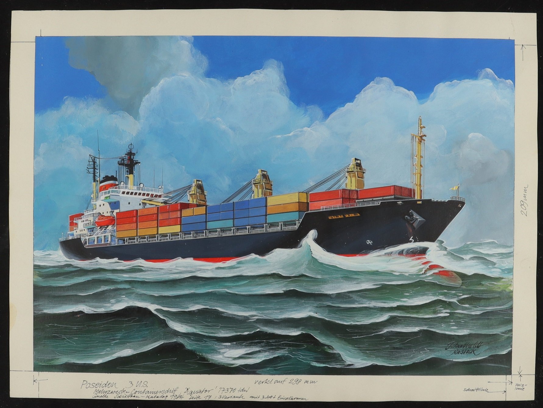 Mehrzweckcontainerschiff ÄQUATOR (Schiffbau- und Schiffahrtsmuseum Rostock RR-F)