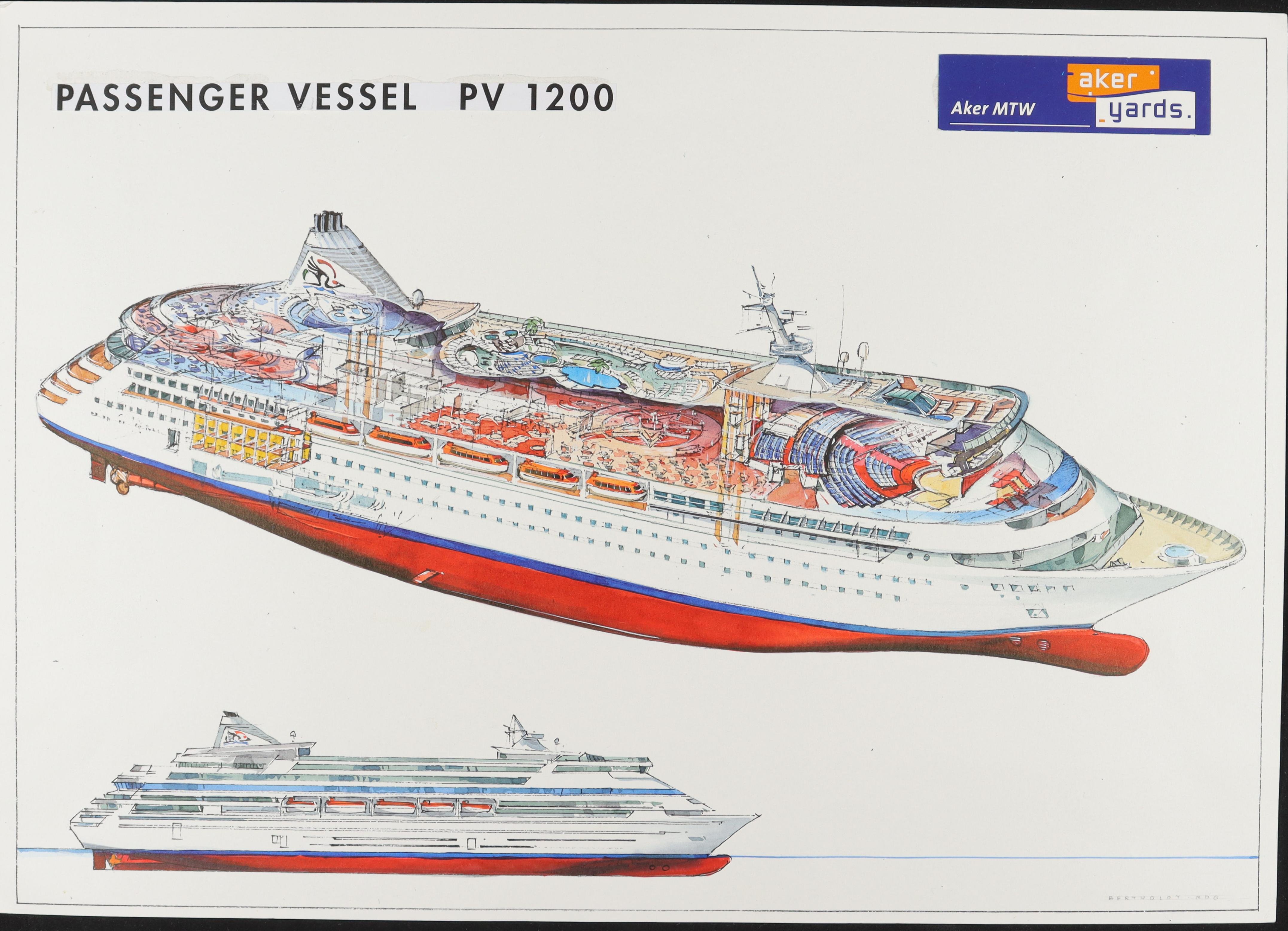 AIDA Passengervessel PV 1200 (AIDA Passengervessel PV 1200) (Schiffbau- und Schiffahrtsmuseum Rostock RR-F)