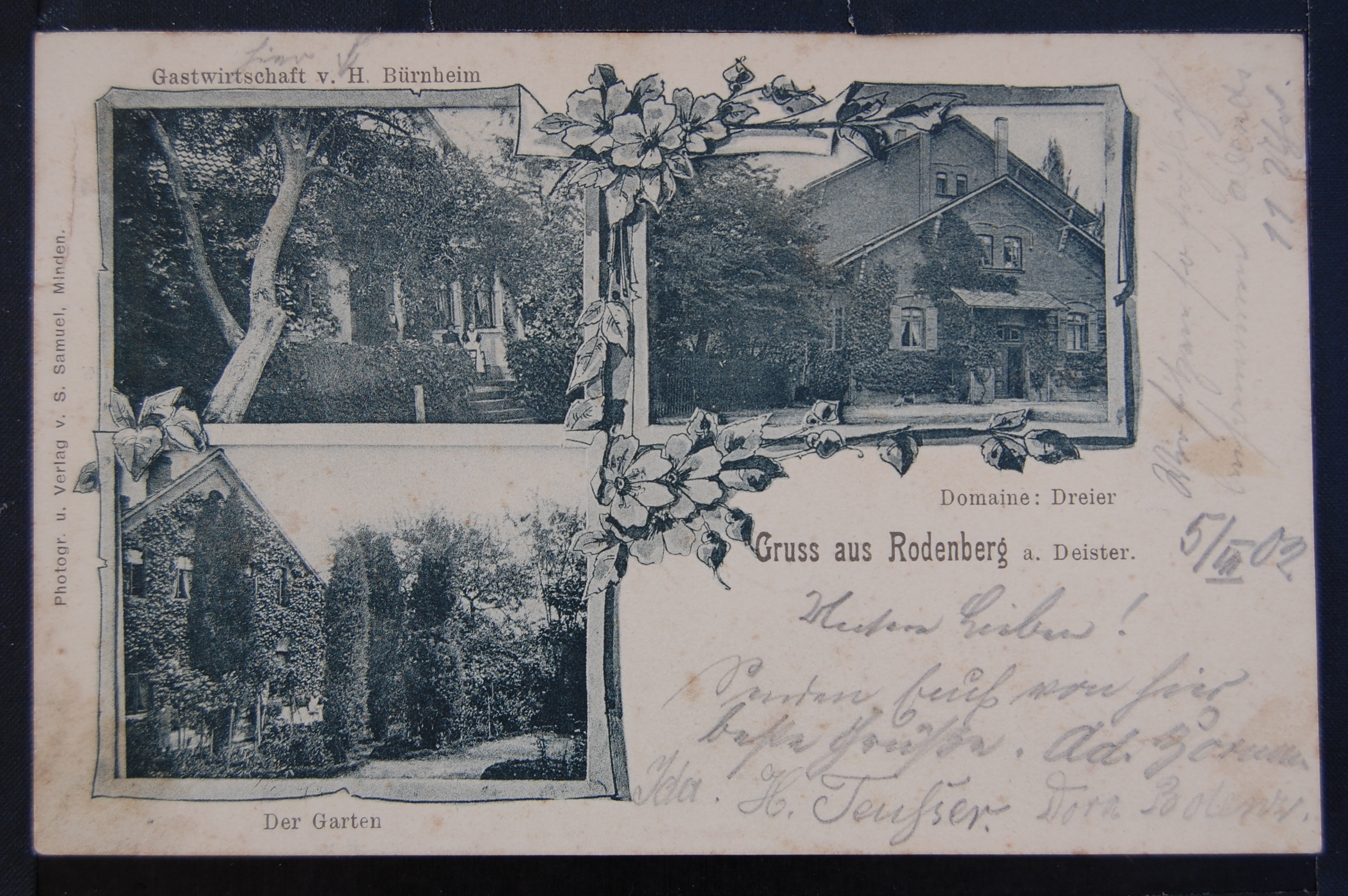 AK Rodenberg, Mehrbild, Schwarz-Weiß 1902 (Museumslandschaft Amt Rodenberg e.V. CC BY-NC-SA)