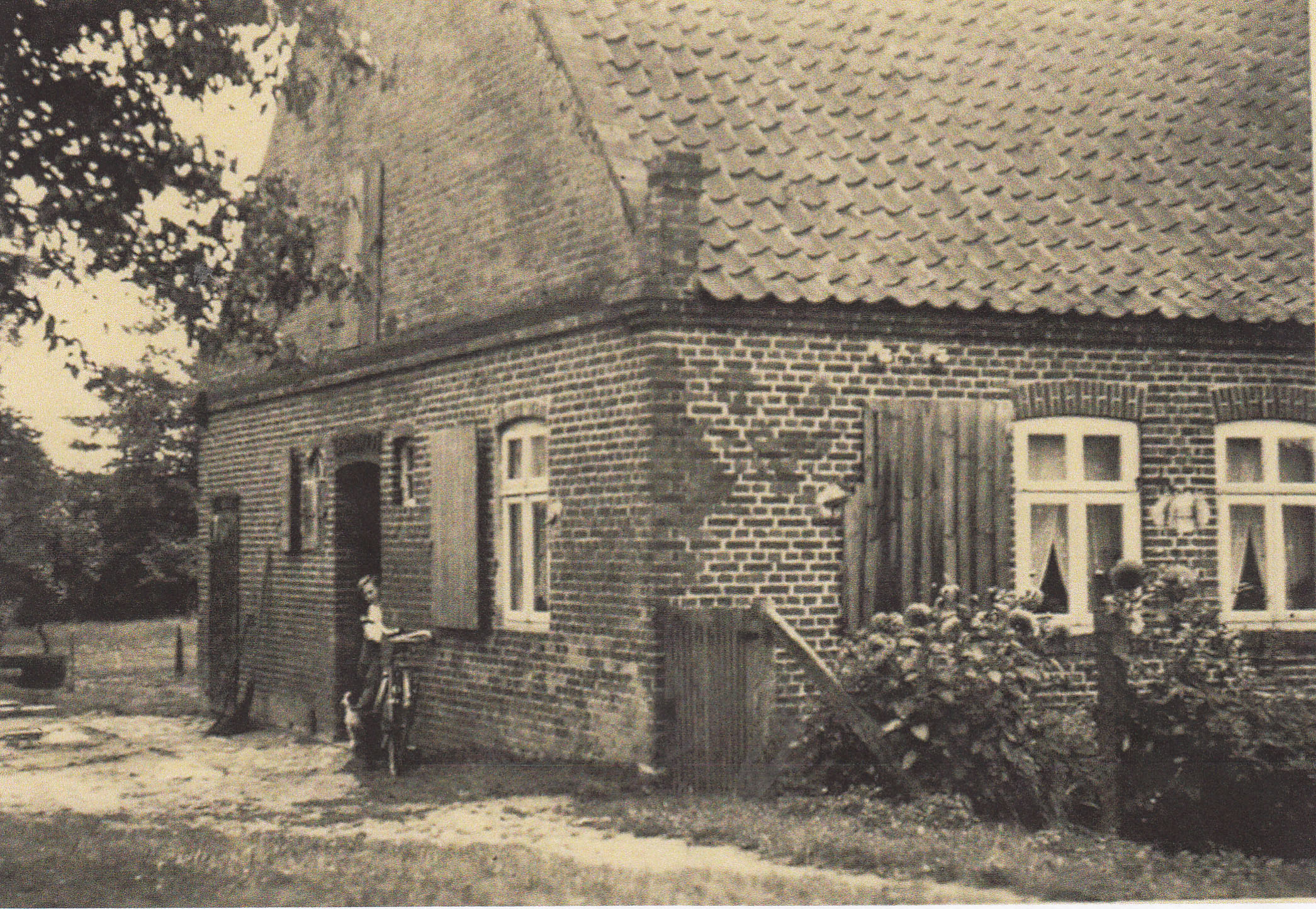 Häuslingshaus Syke-Wachendorf - Ansicht von der Eingansseite (Kreismuseum Syke CC BY-NC-SA)