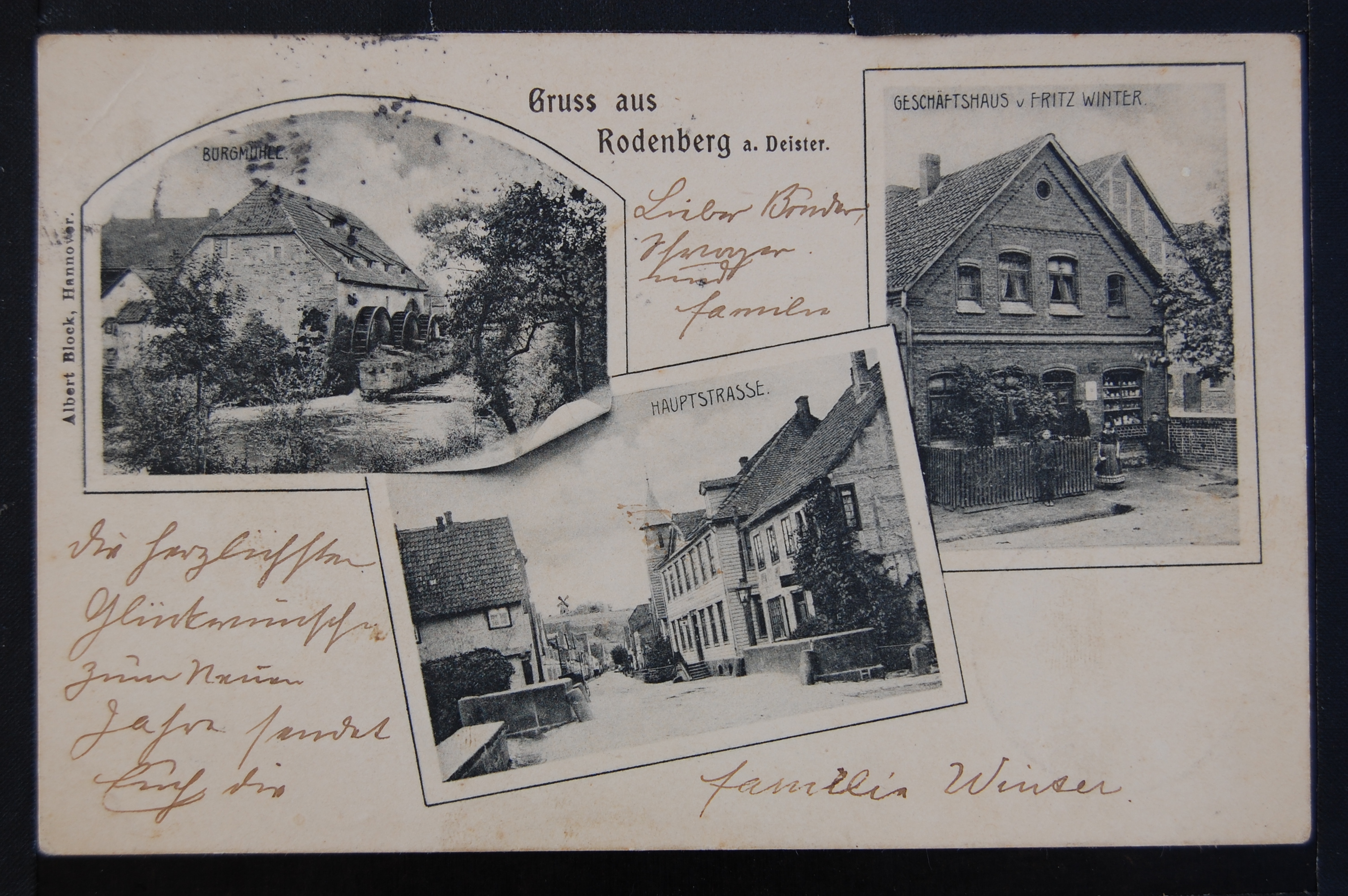 AK Rodenberg, Mehrbild 1902 (Museumslandschaft Amt Rodenberg e.V. CC BY-NC-SA)