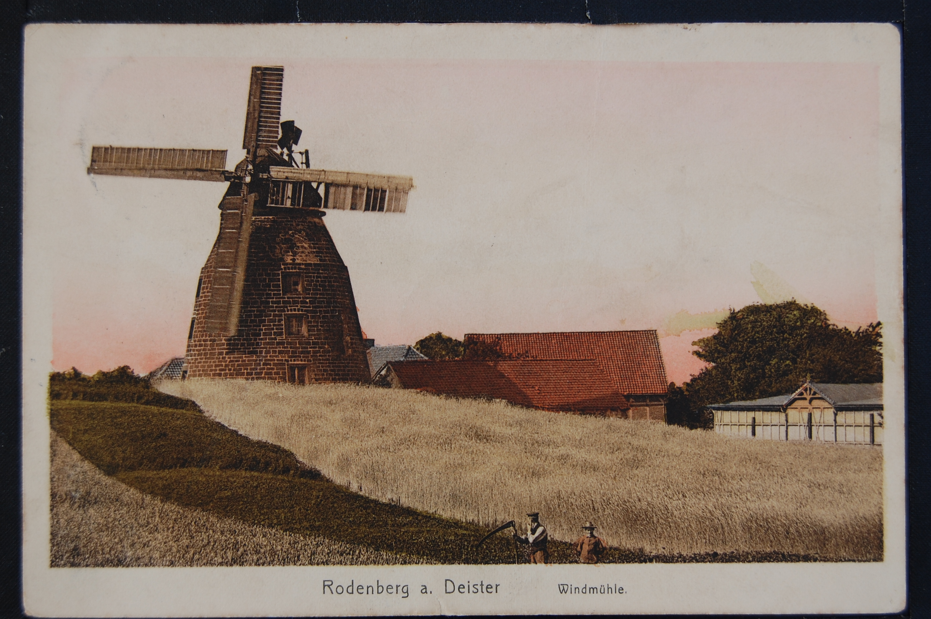 AK Rodenberg, Windmühle 1911 (Museumslandschaft Amt Rodenberg e.V. CC BY-NC-SA)