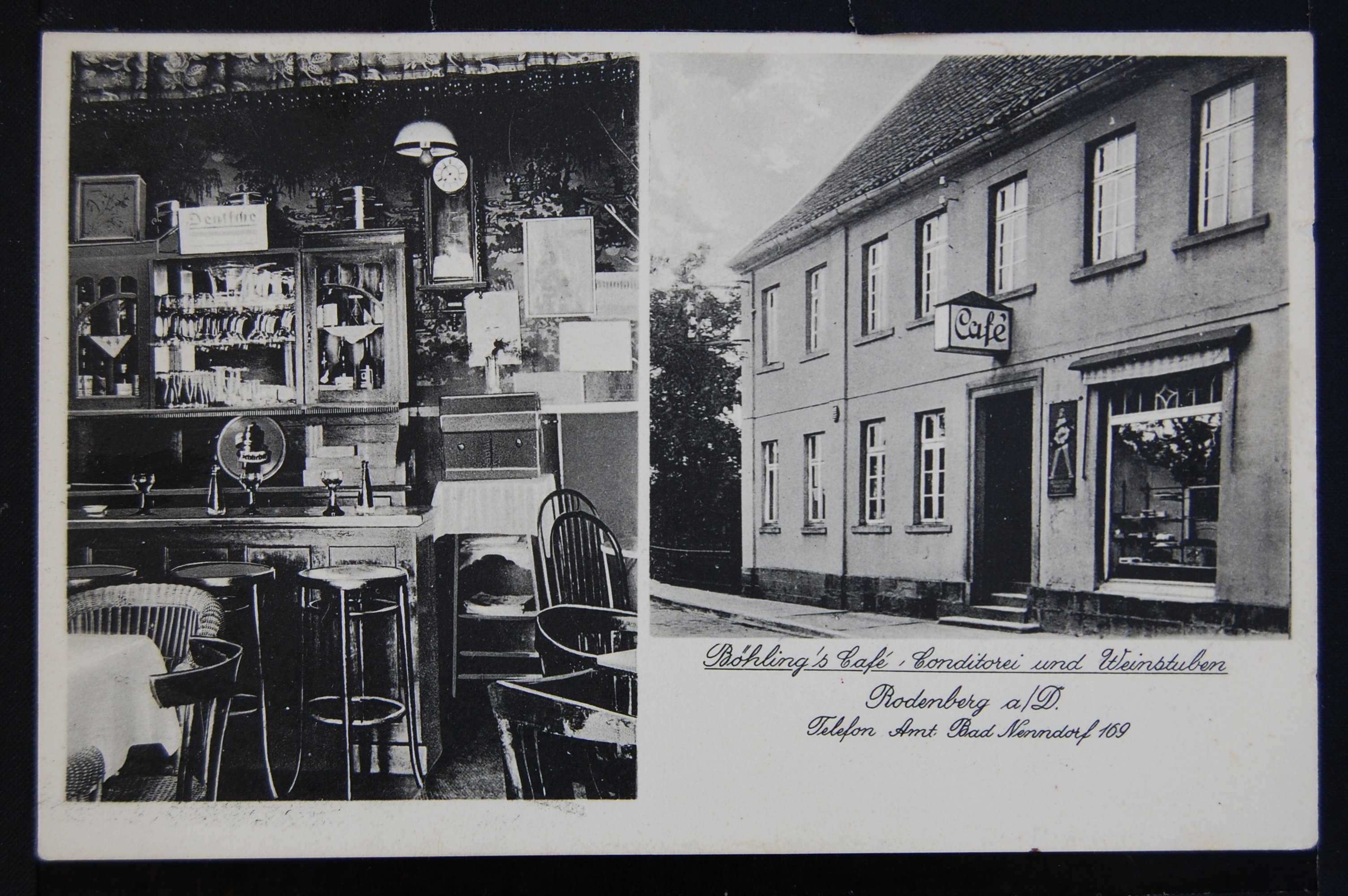 AK Rodenberg, Böhling`s Cafe, Conditorei und Weinstuben (Museumslandschaft Amt Rodenberg e.V. CC BY-NC-SA)