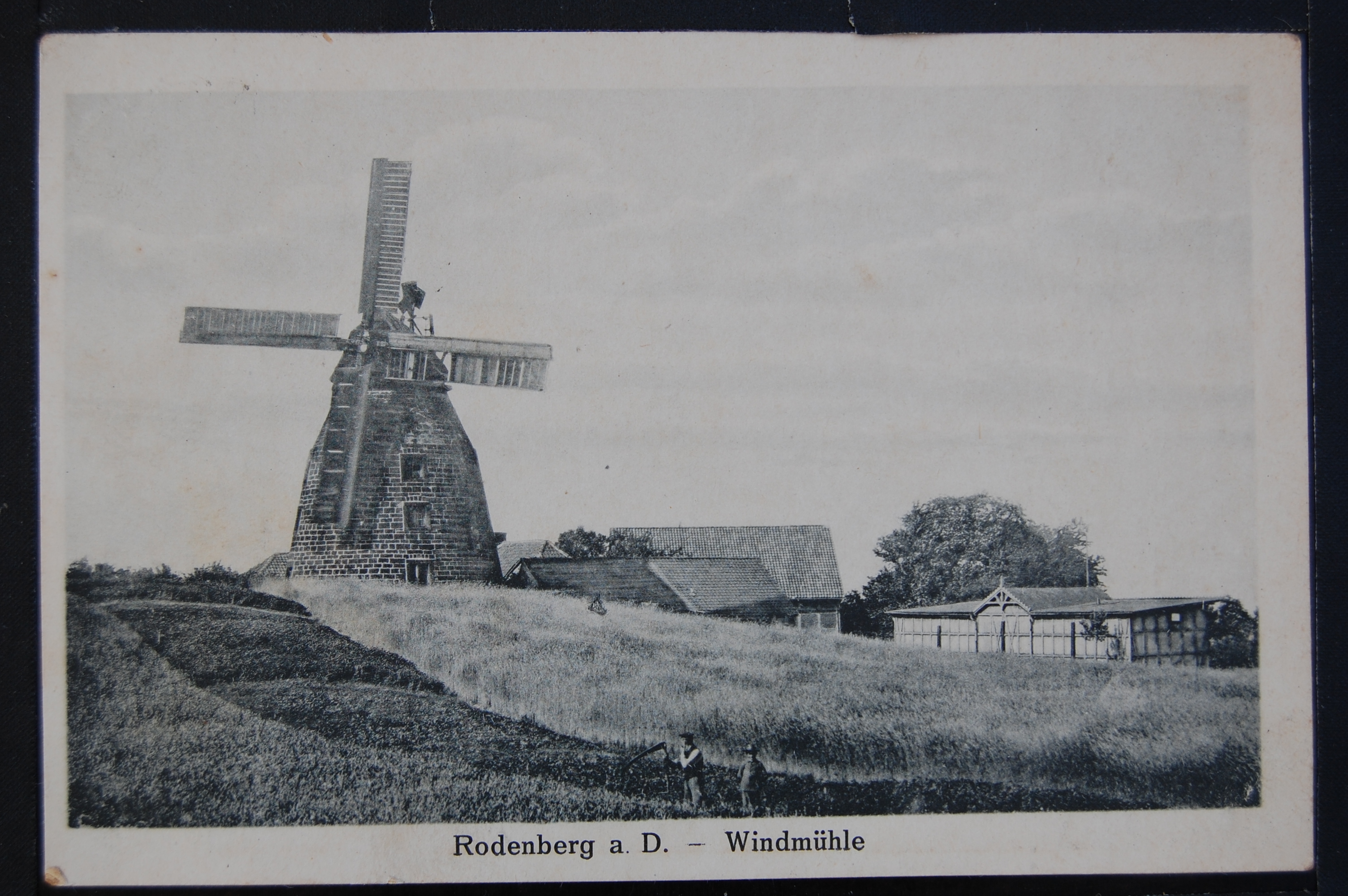 AK Rodenberg, Windmühle 1921 (Museumslandschaft Amt Rodenberg e.V. CC BY-NC-SA)