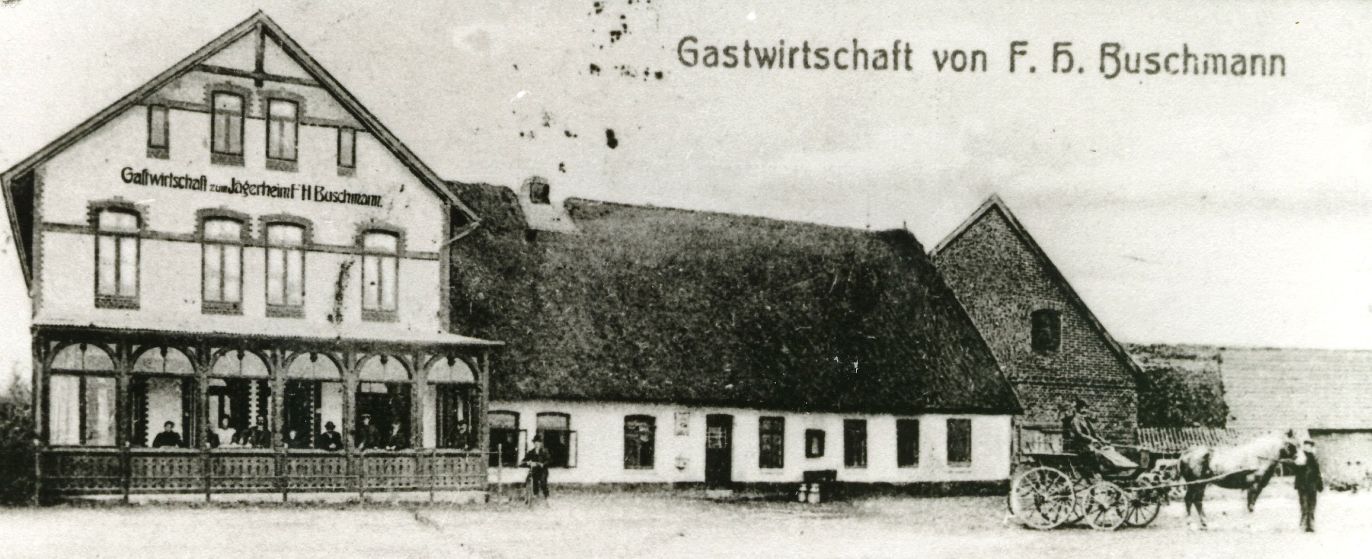 Buschmanns Gasthof in der Samtgemeinde Schwaförden - Gem. Ehrenburg - OT Harmhausen (Kreismuseum Syke CC BY-NC-SA)