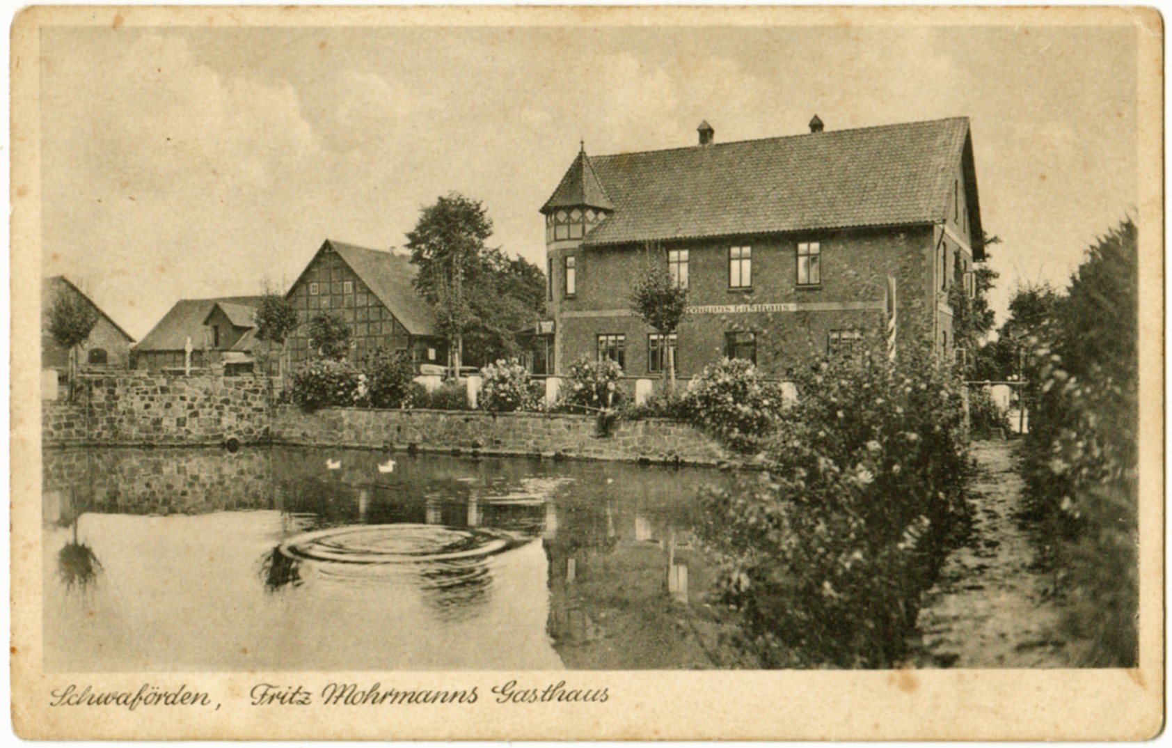 Gaststätte Mohrmann am Teich in der Samtgemeinde Schwaförden - Gem. Schwaförden (Kreismuseum Syke CC BY-NC-SA)
