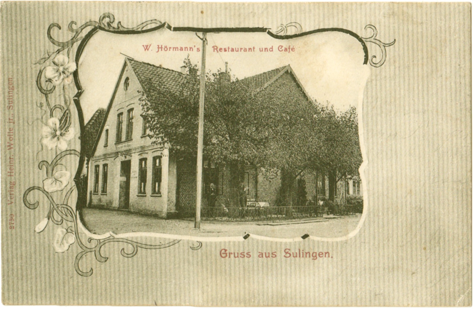 W. Hörmann's Restaurant und Café  in Sulingen  - OT Sulingen-Stadt (Kreismuseum Syke CC BY-NC-SA)