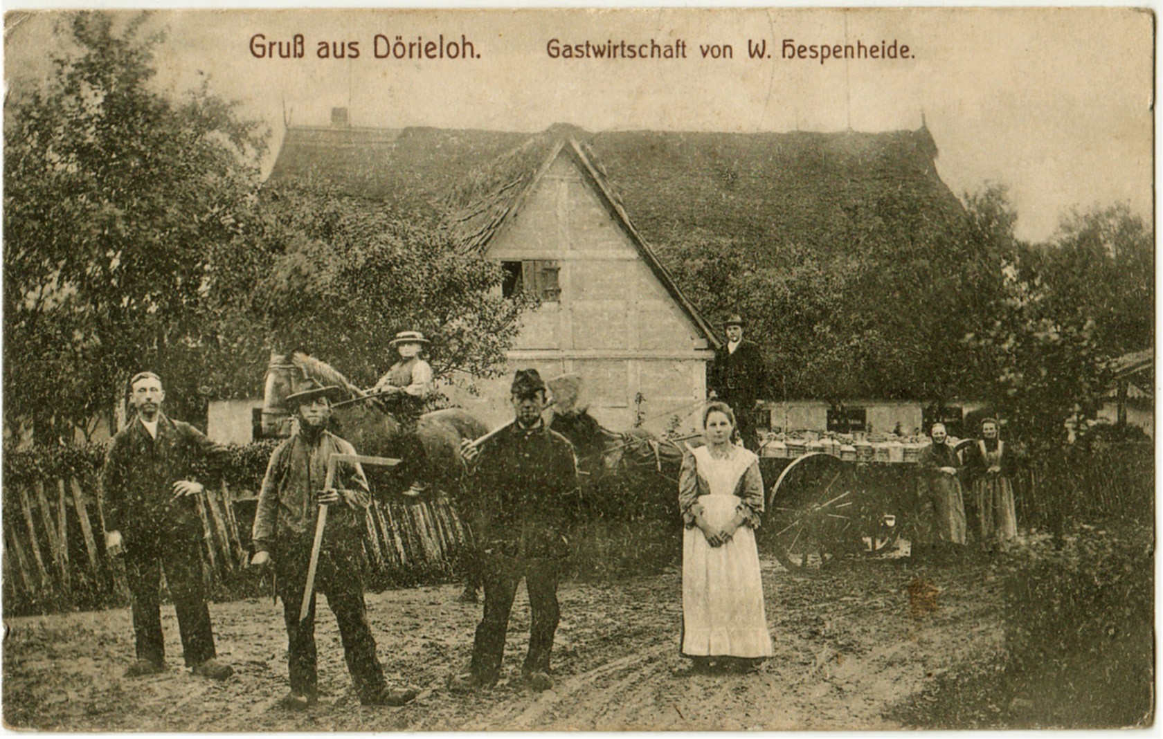 Gaststätte Hespenheide in der Samtgemeinde Kirchdorf - Gem. Varrel - OT Dörrieloh (Kreismuseum Syke CC BY-NC-SA)