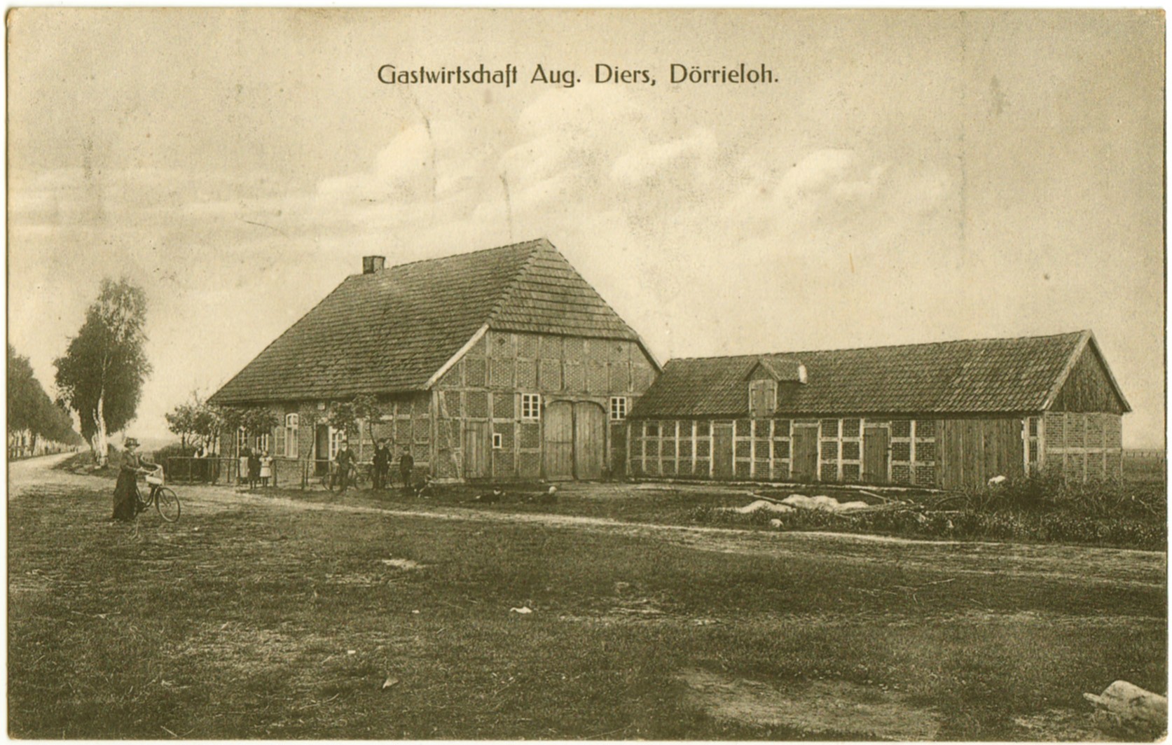 Gastwirtschaft August Diers in der Samtgemeinde Kirchdorf - Gem. Varrel - OT Dörrieloh (Kreismuseum Syke CC BY-NC-SA)