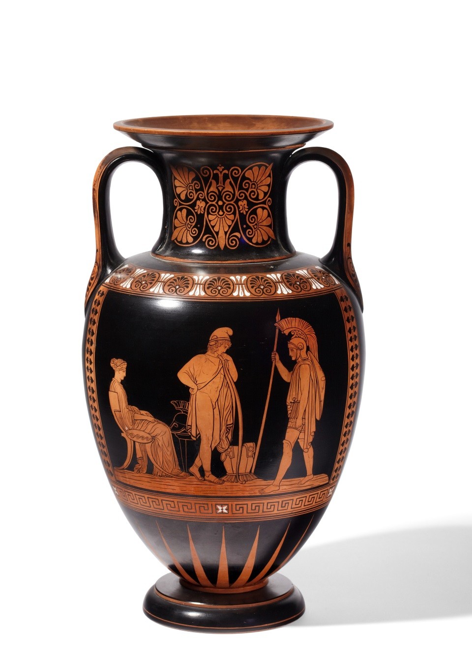 Amphora im Stil rotfiguriger Vasenmalerei (Museum August Kestner CC BY-NC-SA)